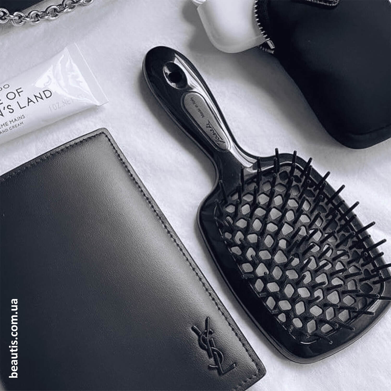 Маленький гребінець чорний Janeke Superbrush Small Black