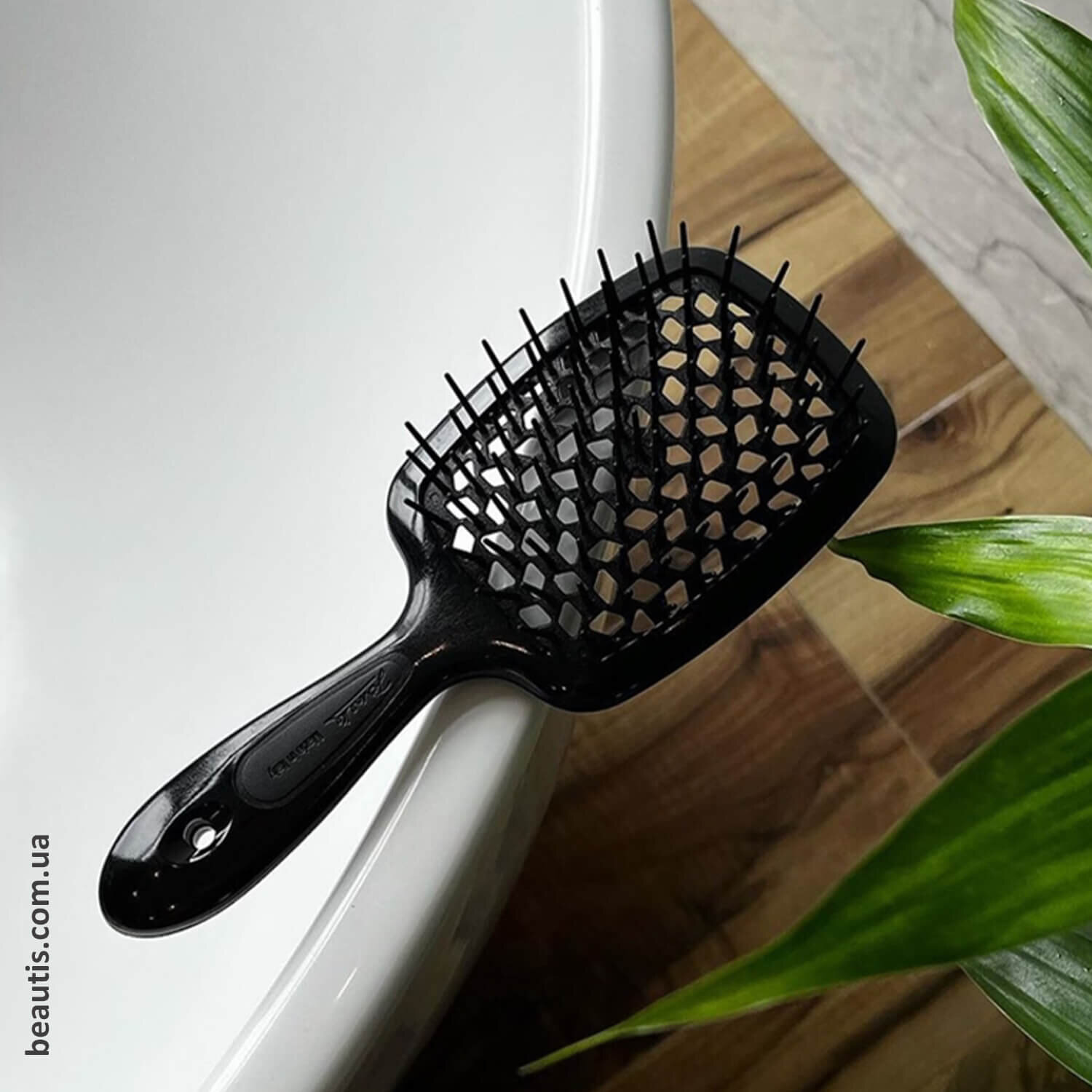 Маленький гребінець чорний Janeke Superbrush Small Black