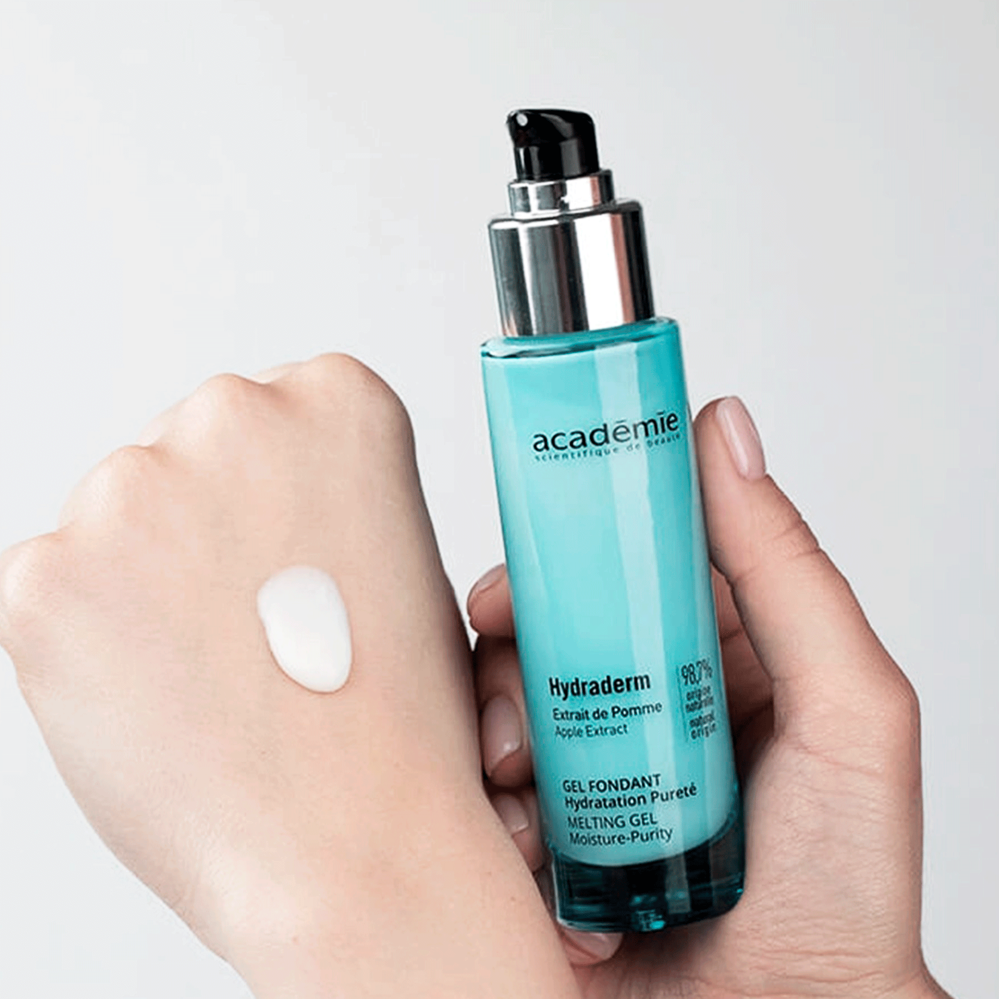 Легкий зволожувальний очищувальний гель Academie Hydraderm Melting Gel Moisture-Purity