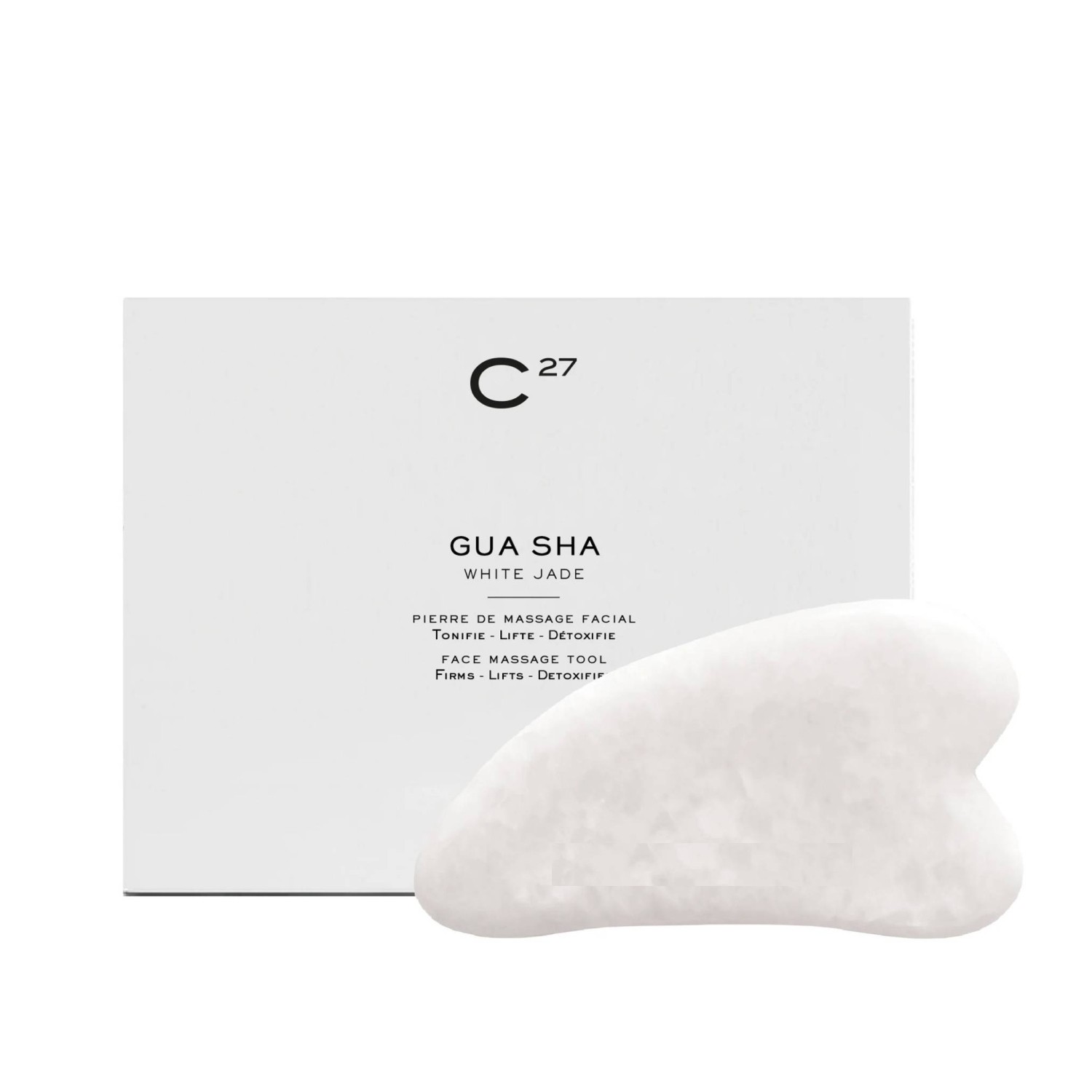 Cosmetics 27 Гуаша для массажа из белого нефрита