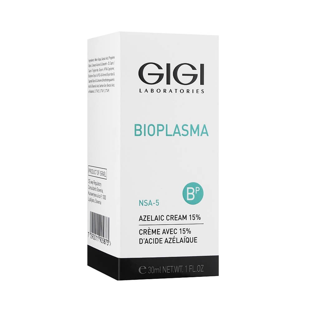 Крем з 15% азелаїновою кислотою для жирної та проблемної шкіри GIGI Bioplasma 15% Azelaic Cream