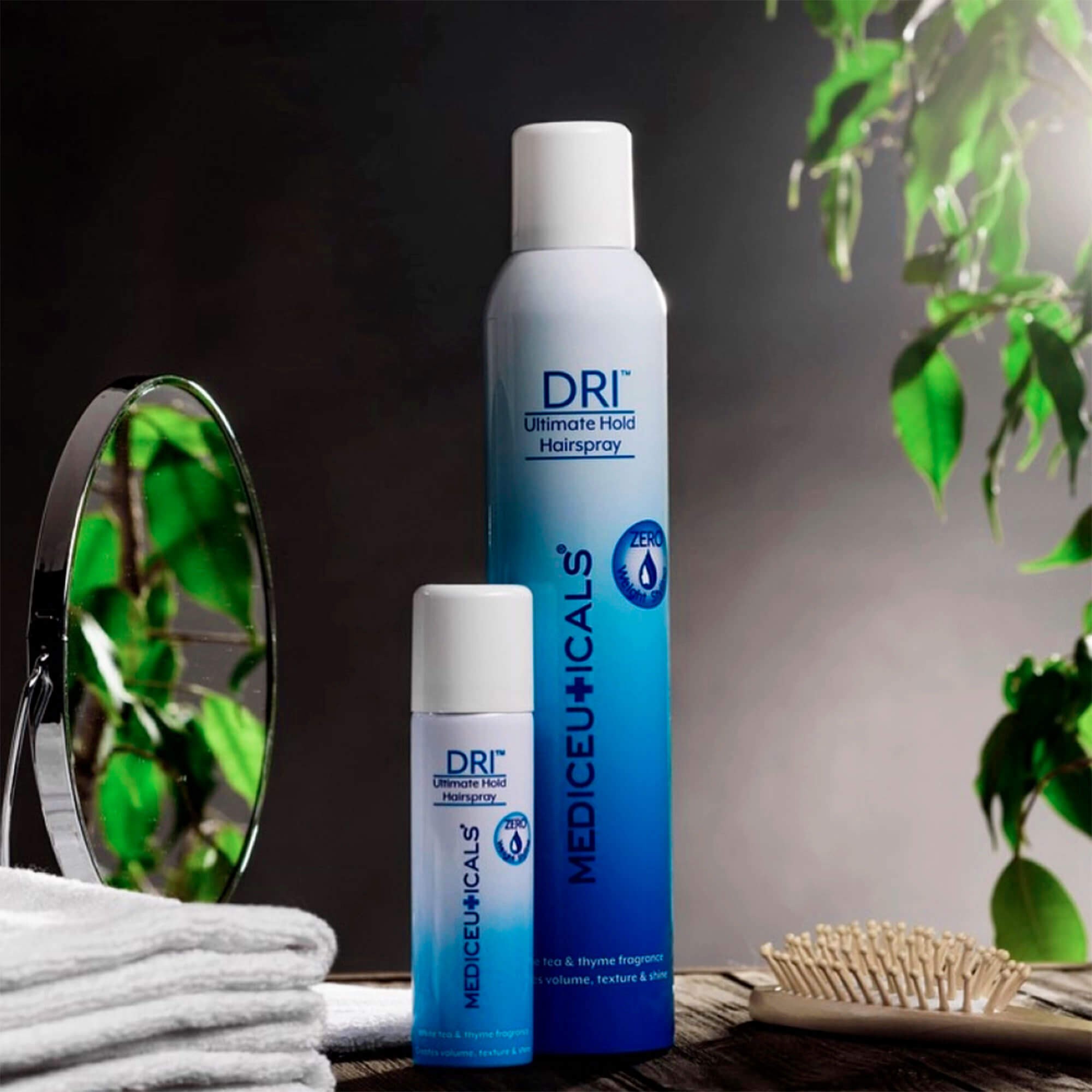 Невагомий лак для волосся оптимальної фіксації Mediceuticals DRI Ultimate Hold Hairspray