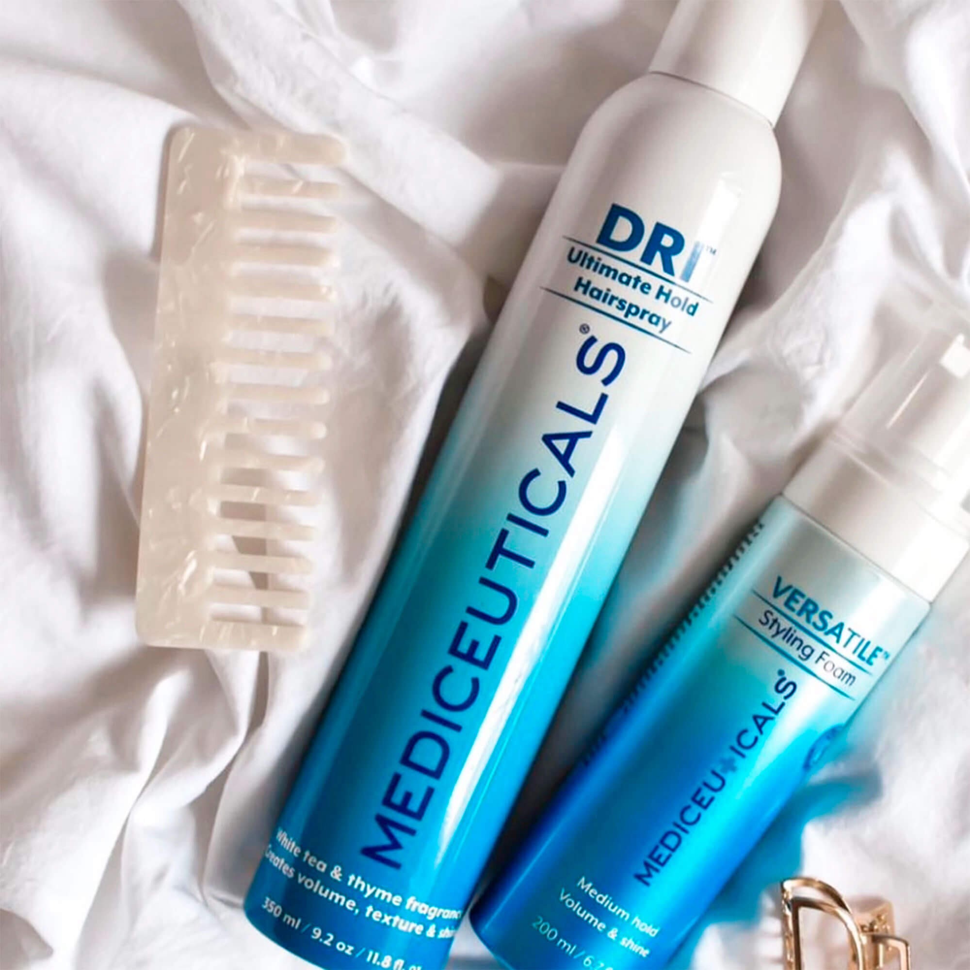 Невагомий лак для волосся оптимальної фіксації Mediceuticals DRI Ultimate Hold Hairspray