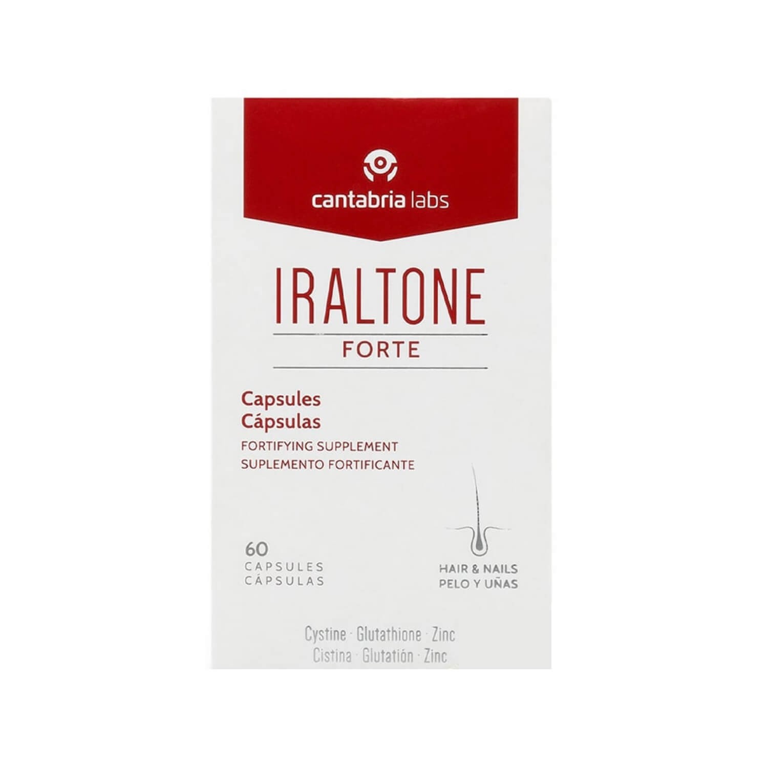Капсули для лікування ослабленого волосся та нігтів Cantabria Labs Iraltone Forte Capsule