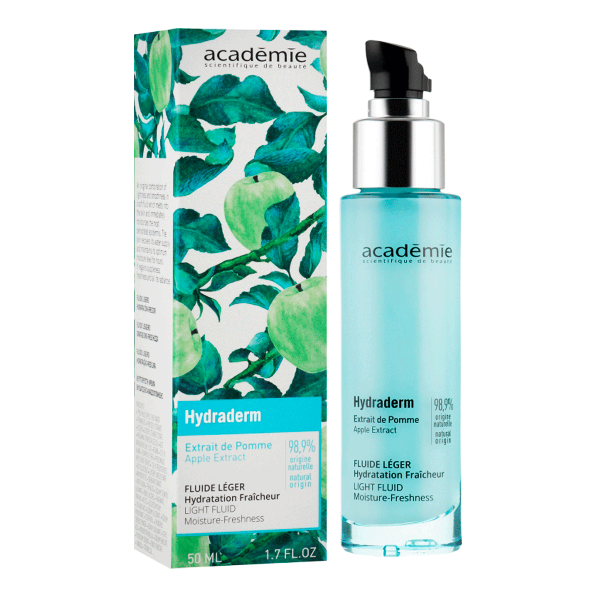 Academie Легкий зволожувальний флюїд з екстрактом яблука