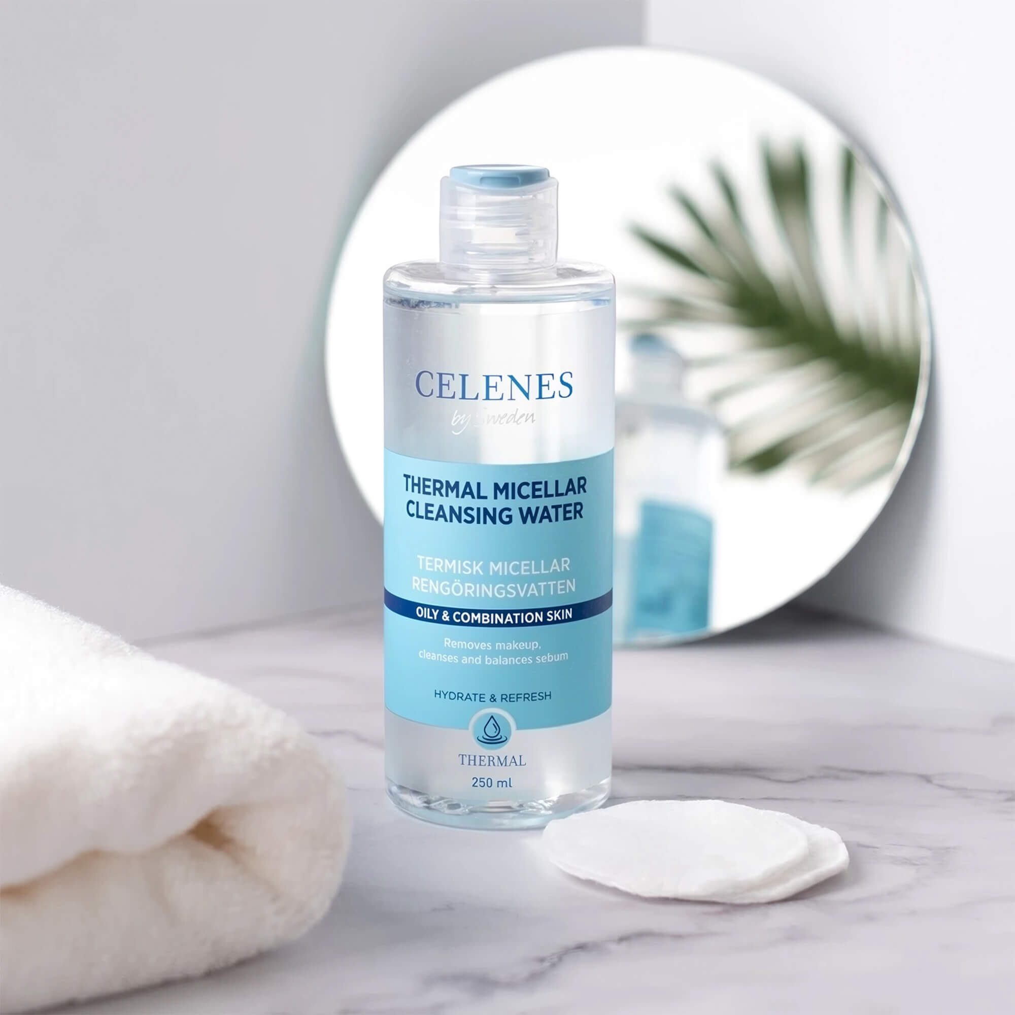 Термальна міцелярна вода для жирної та комбінованої шкіри Celenes Micellar Water Oily and Combination Skin