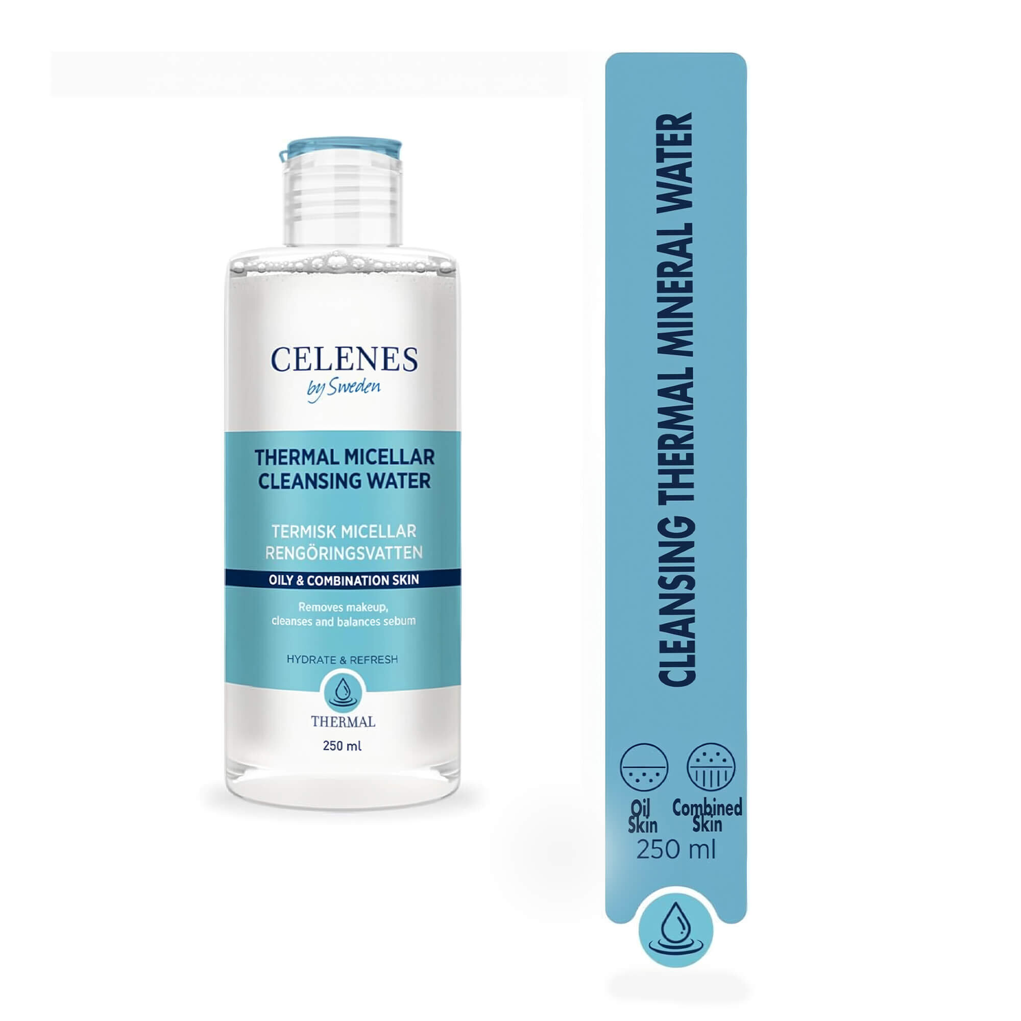 Термальна міцелярна вода для жирної та комбінованої шкіри Celenes Micellar Water Oily and Combination Skin