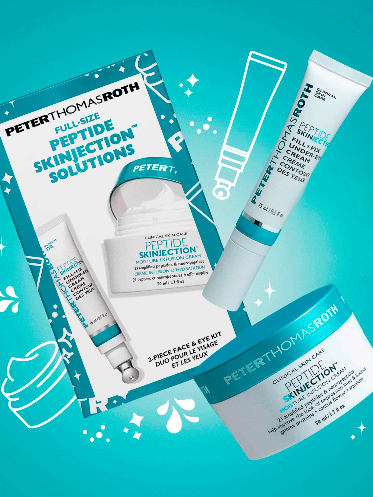 Набор Peter Thomas Roth Full-Size Peptide Skinjection Kit Face & Eye Kit