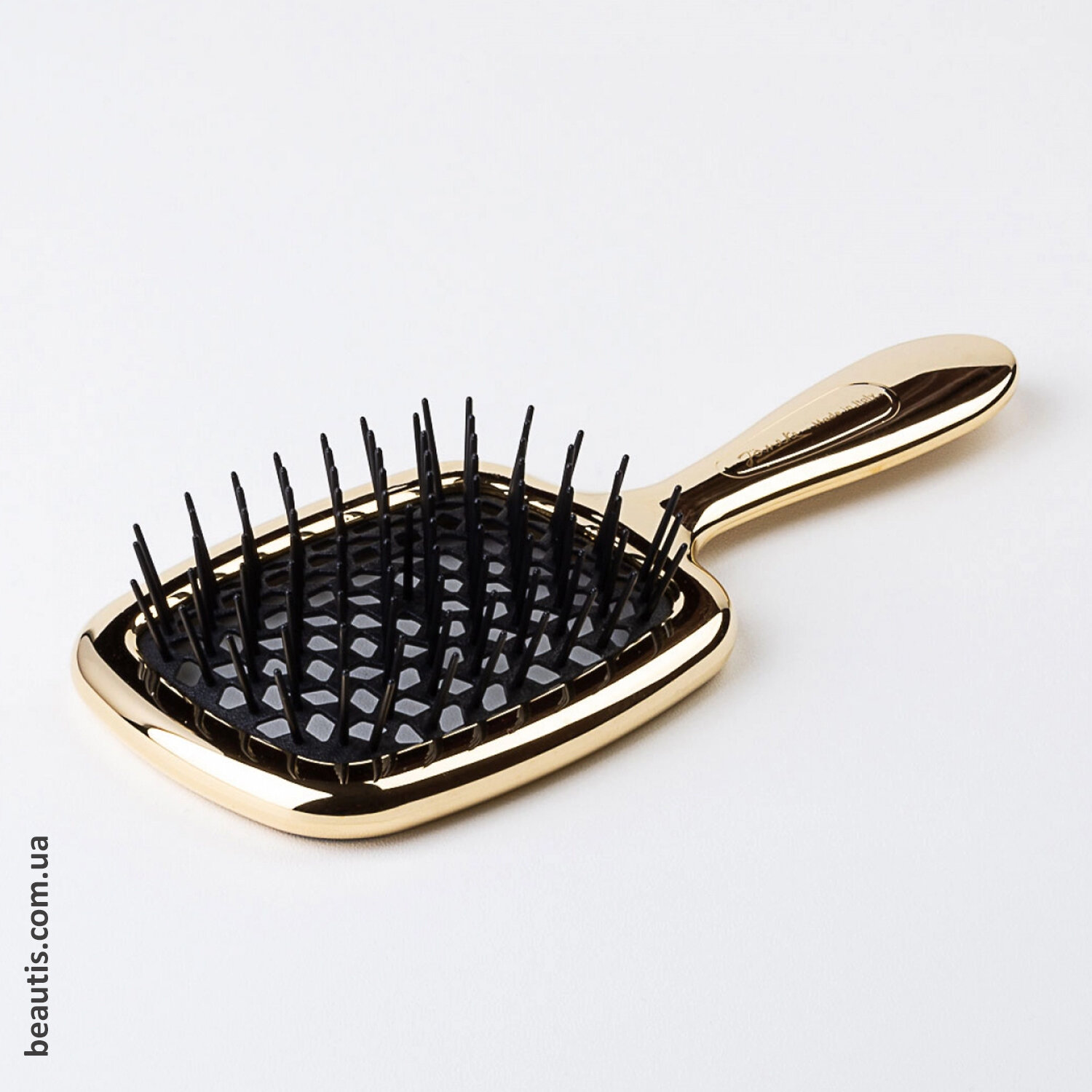 Гребінець золотий з чорним Janeke Superbrush Standart Gold Colour