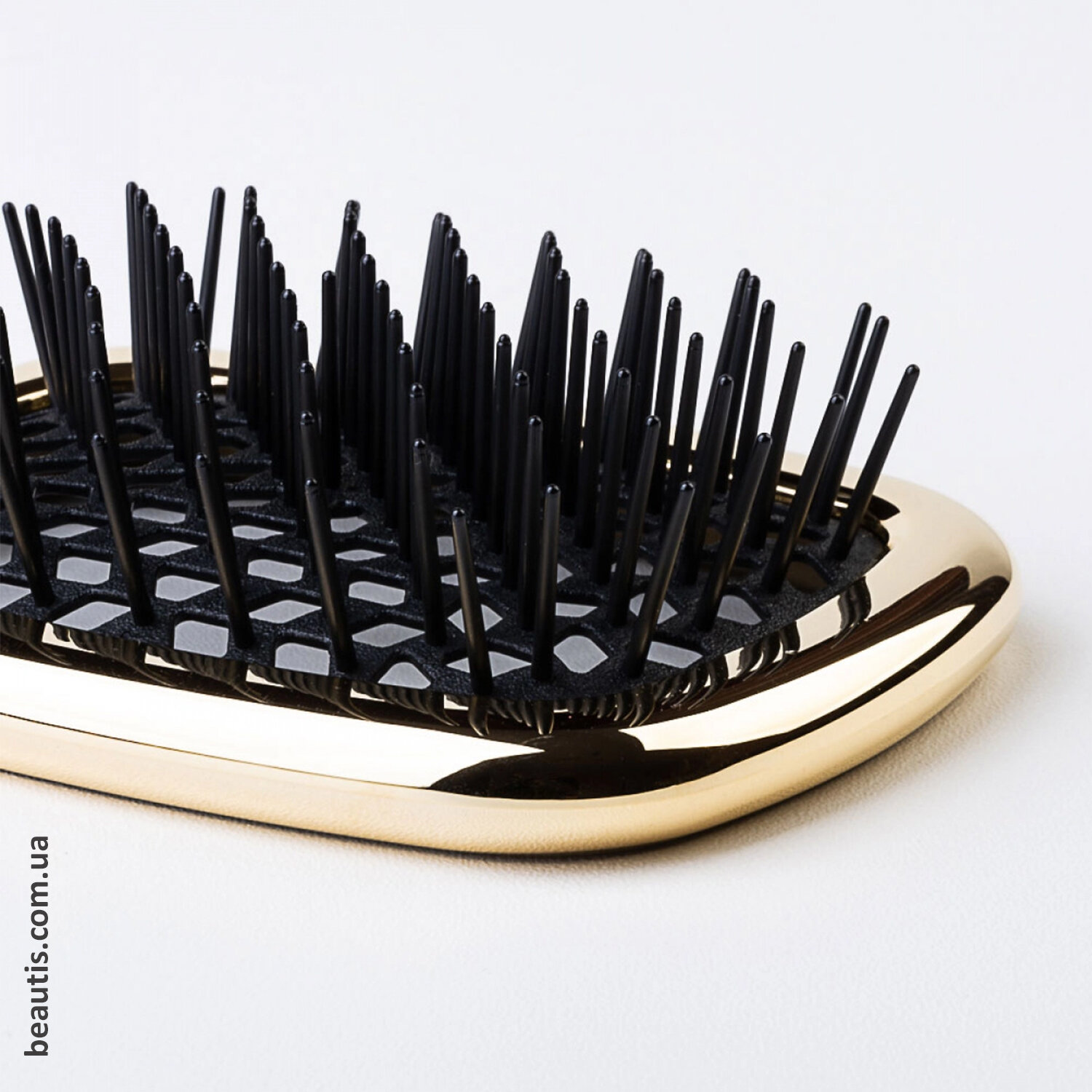 Гребінець золотий з чорним Janeke Superbrush Standart Gold Colour