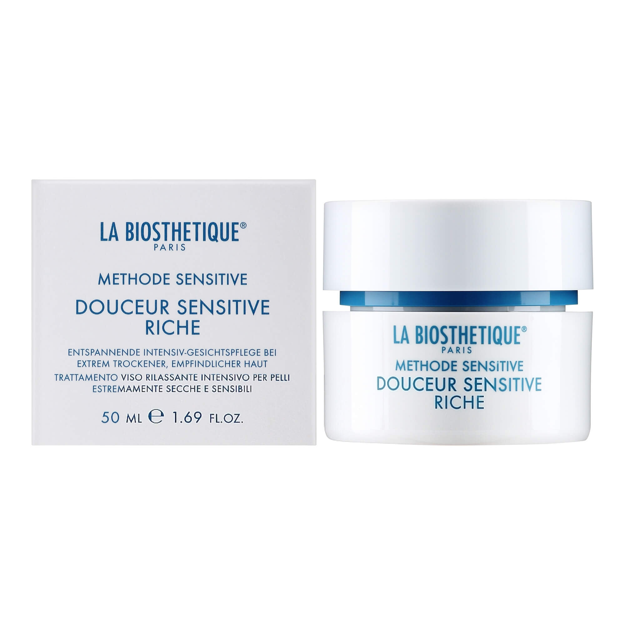 Успокаивающий интенсивный крем для сухой и чувствительной кожи La Biosthetique Douceur Sensitive Hydratante Riche