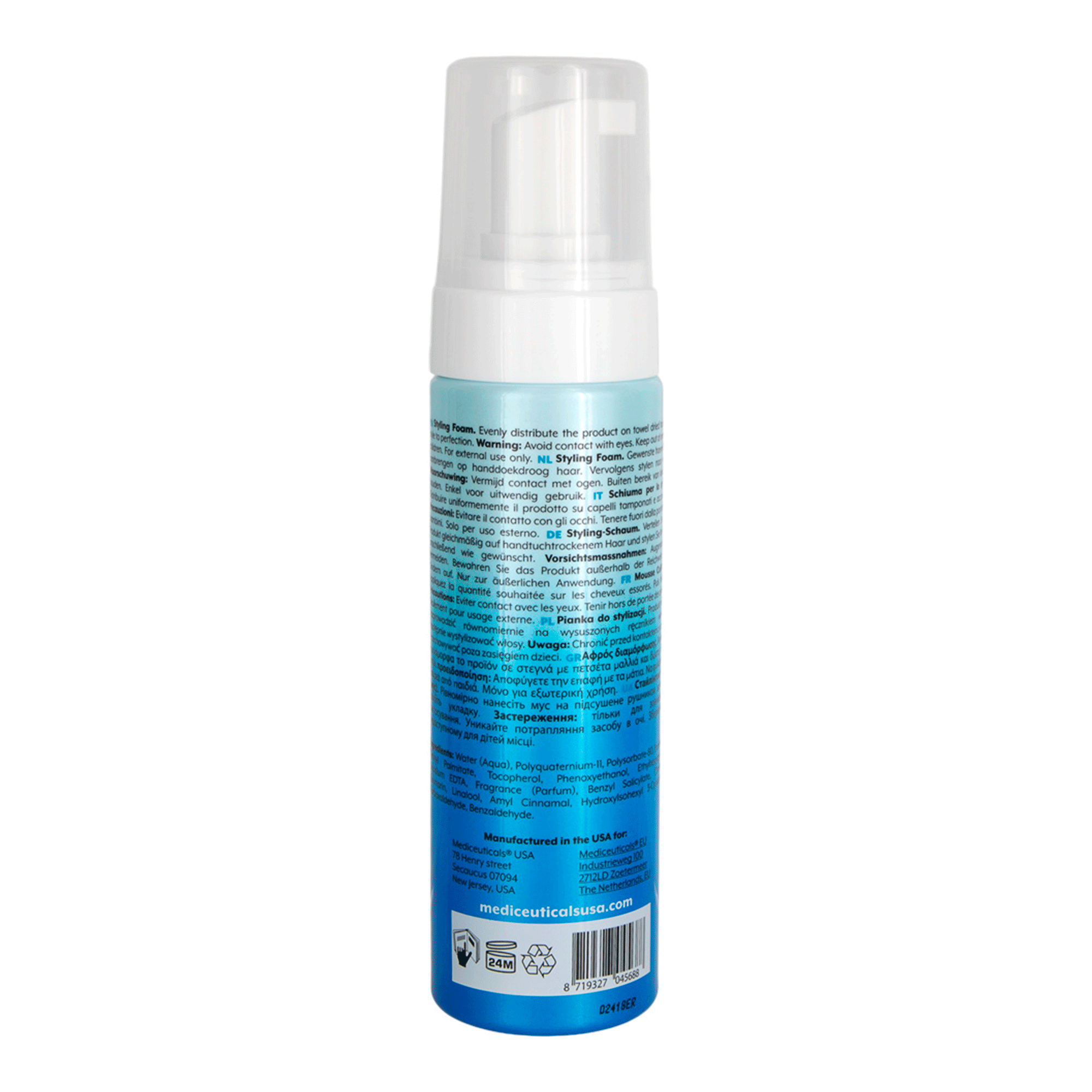 Стайлинговый мусс средней фиксации Mediceuticals Versatile Styling Foam