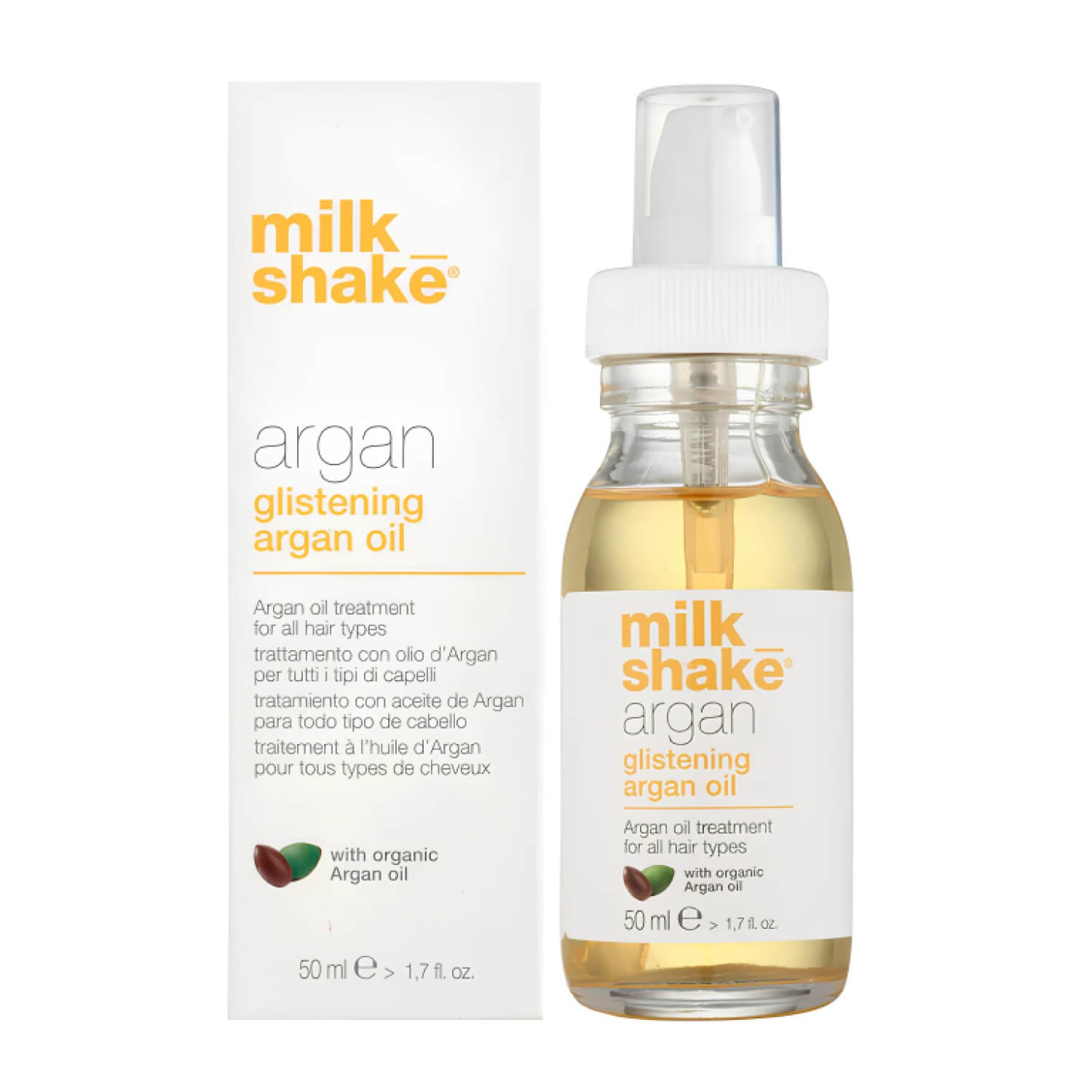 Аргановое масло для глубокого восстановления и блеска волос Milk Shake Argan Glistening Argan Oil