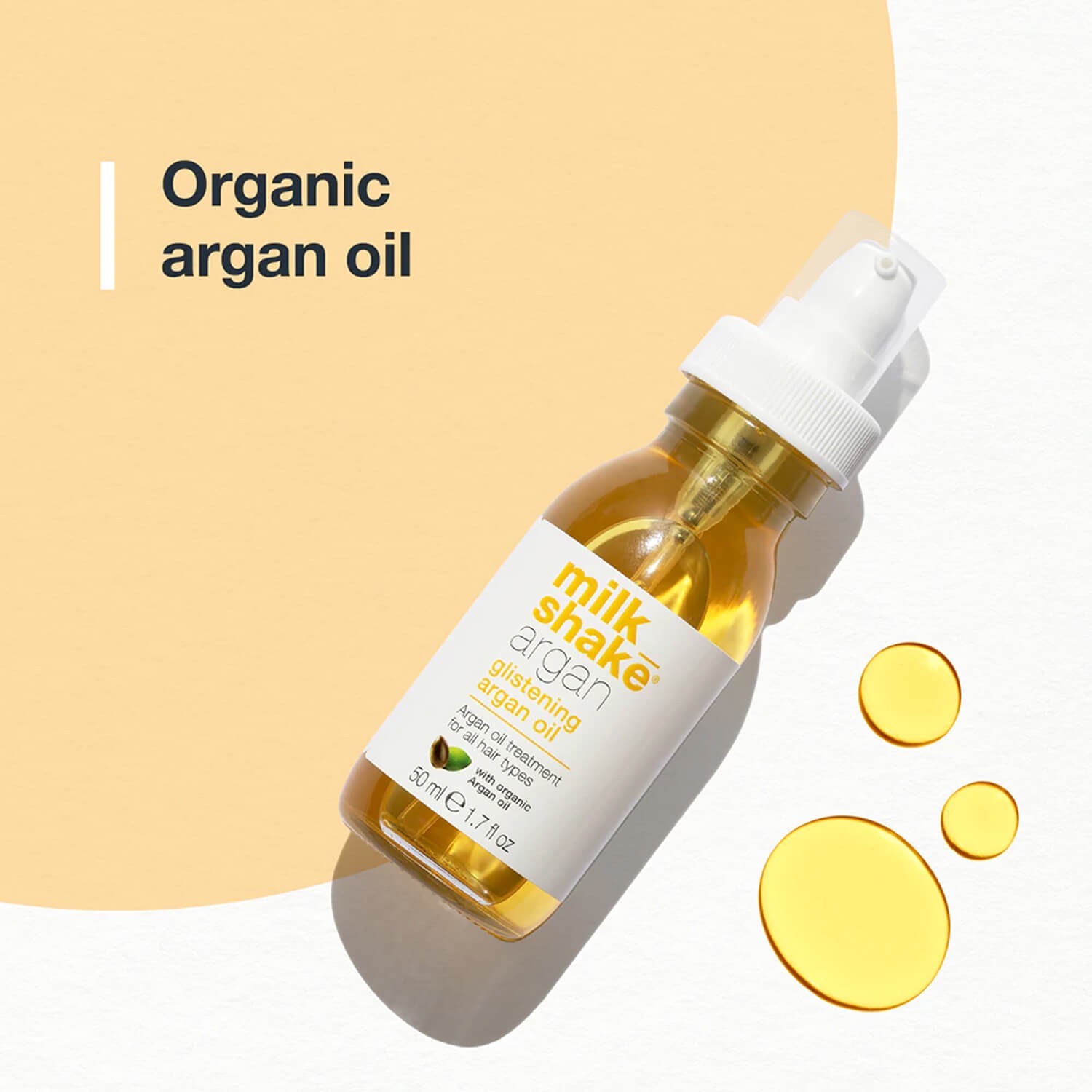 Аргановое масло для глубокого восстановления и блеска волос Milk Shake Argan Glistening Argan Oil
