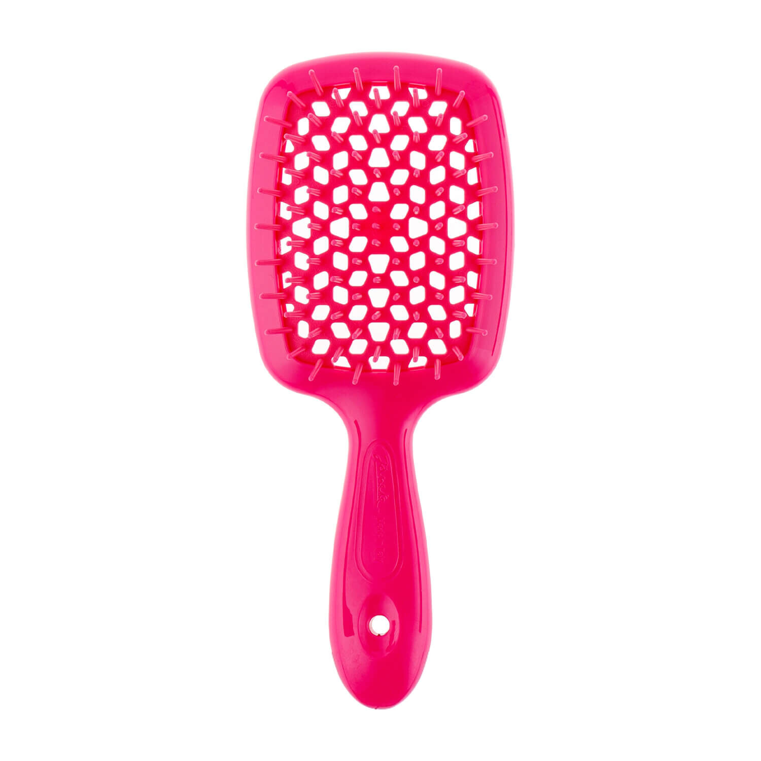 Janeke Superbrush Small Pink Neon Маленький гребінець рожевий неон