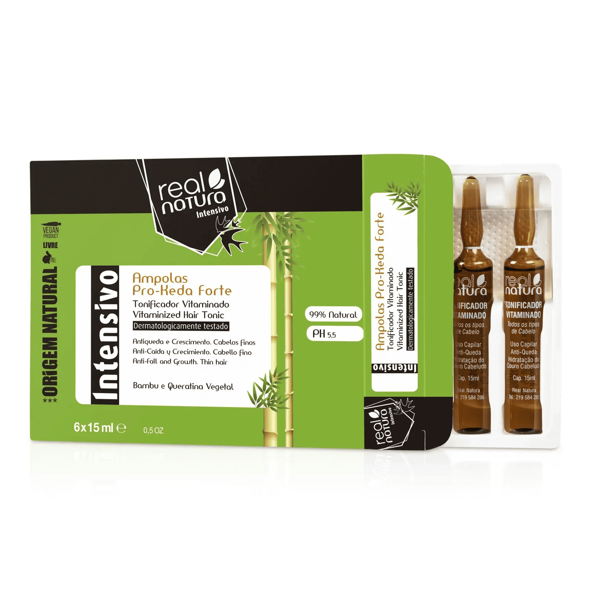 Real Natura Ампулы против выпадения волос