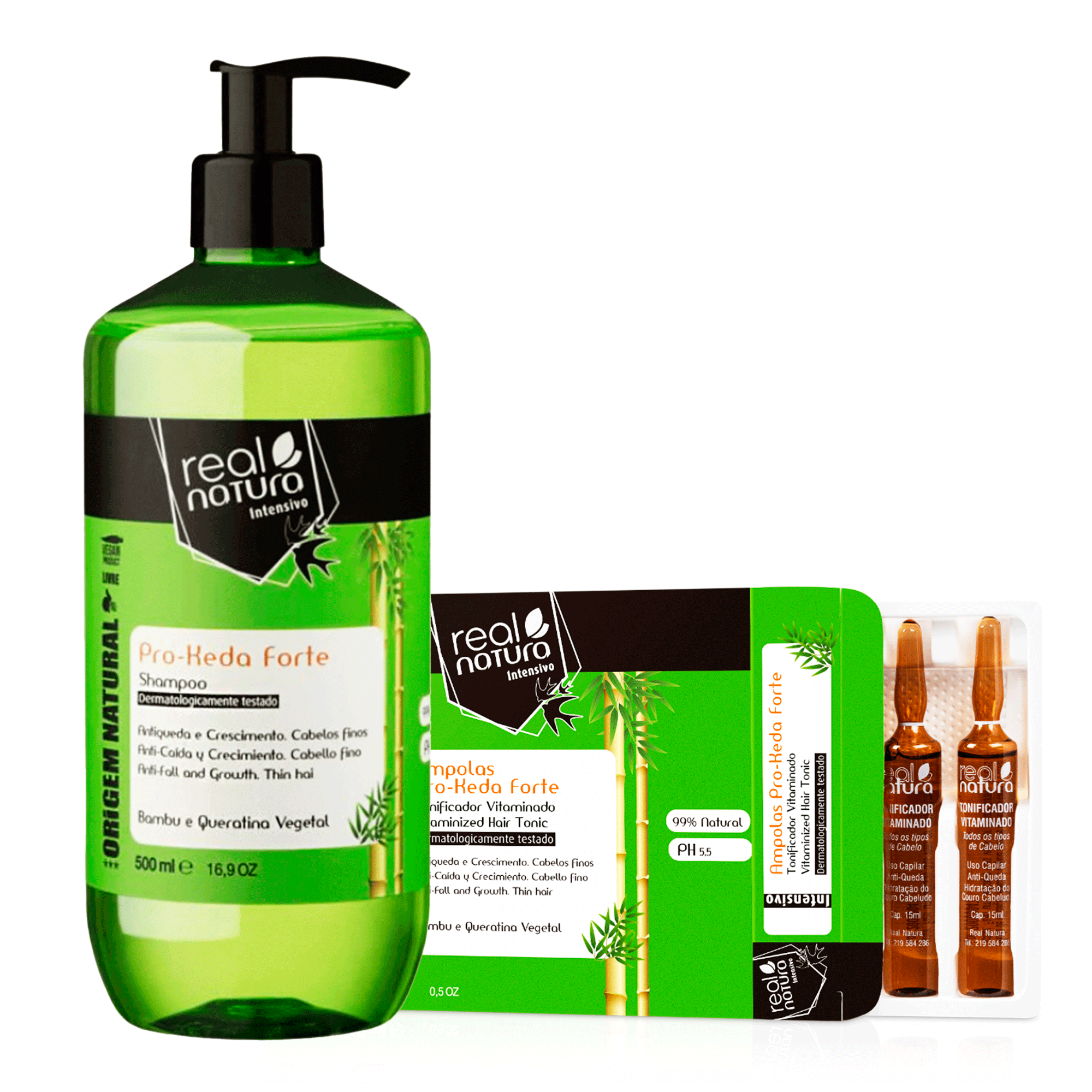 Ампулы против выпадения волос Real Natura Pro-Keda Forte