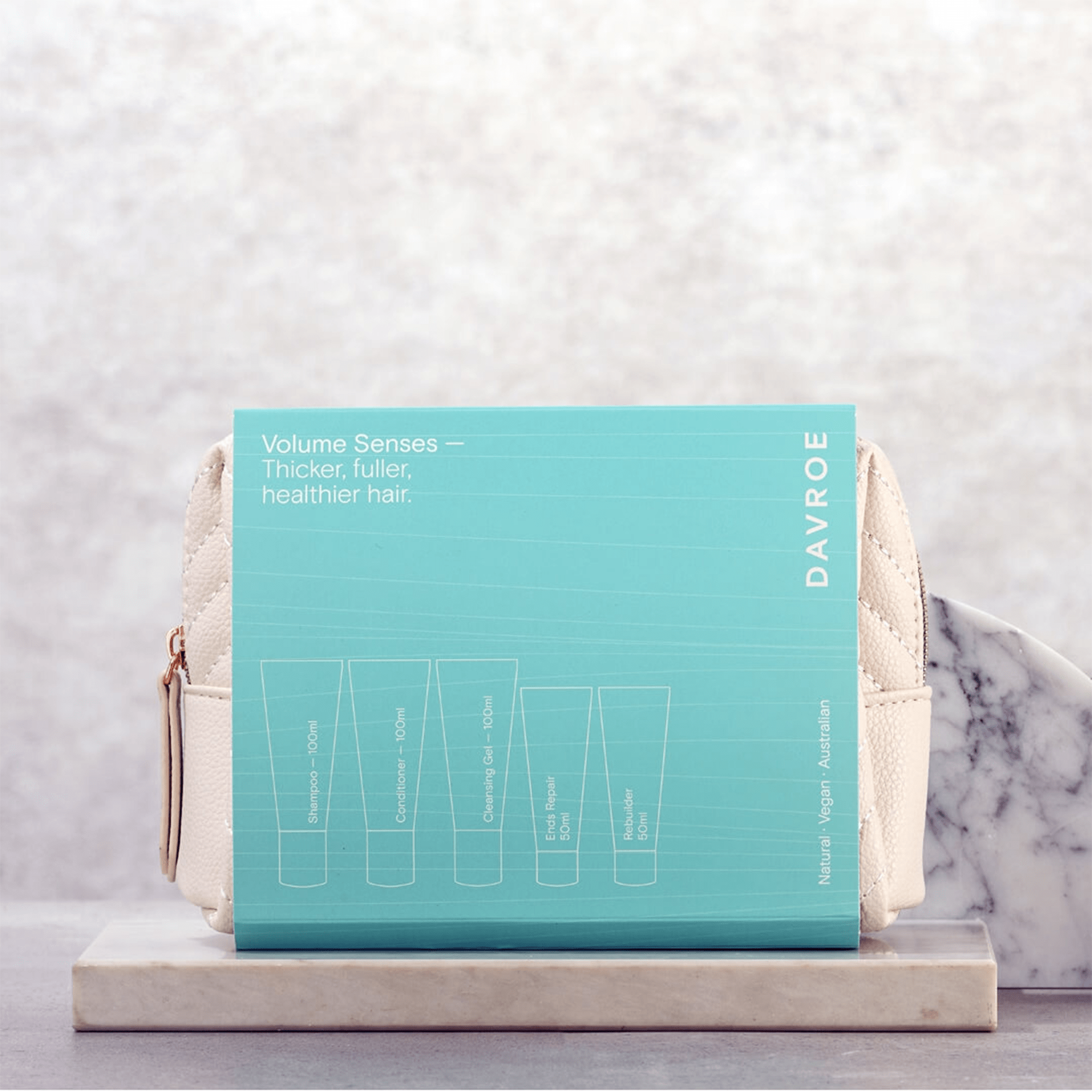 Рождественский тревел набор для объема волос Davroe Christmas Volume Senses Travel Pack