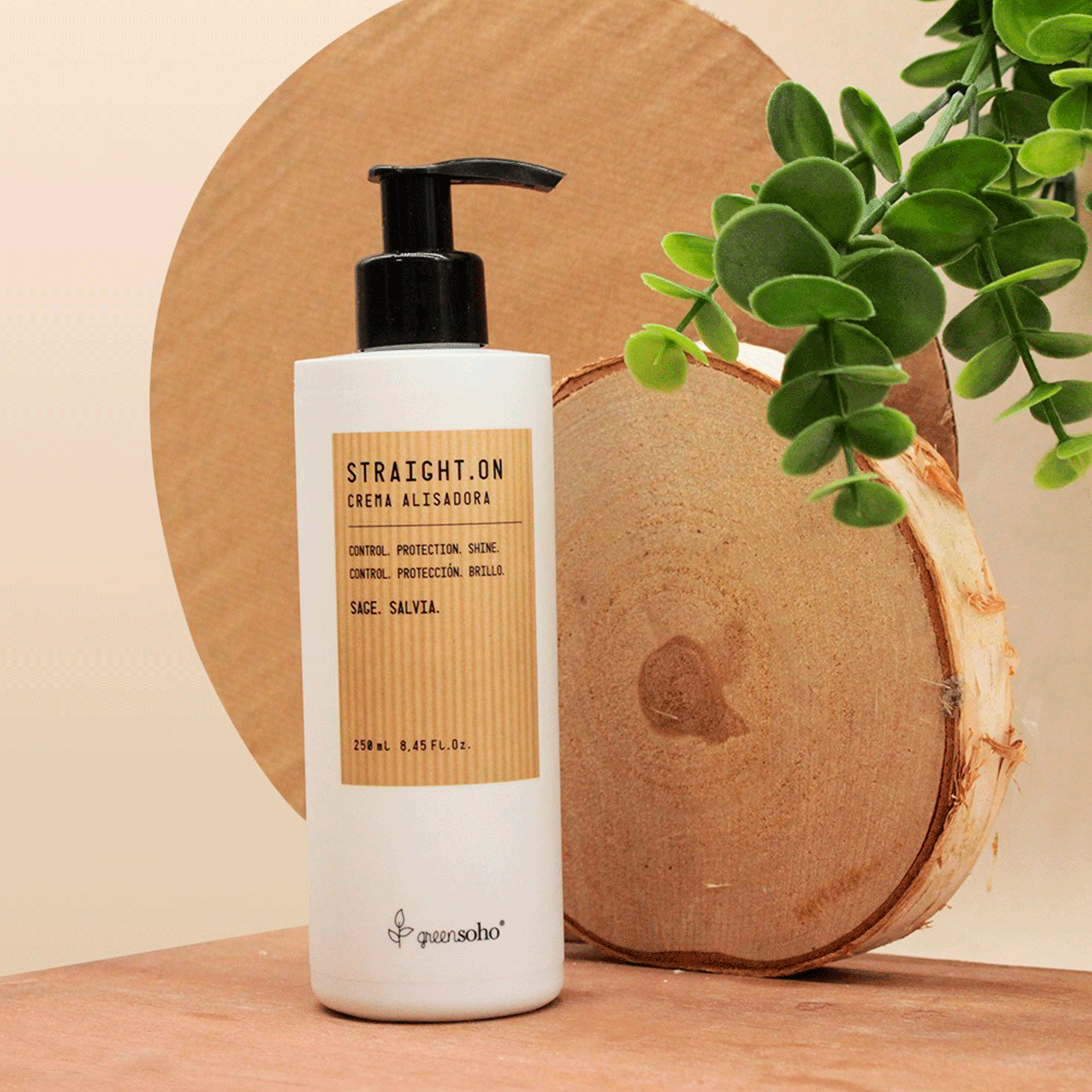 Розгладжуючий крем для волосся Greensoho Straight.On Cream