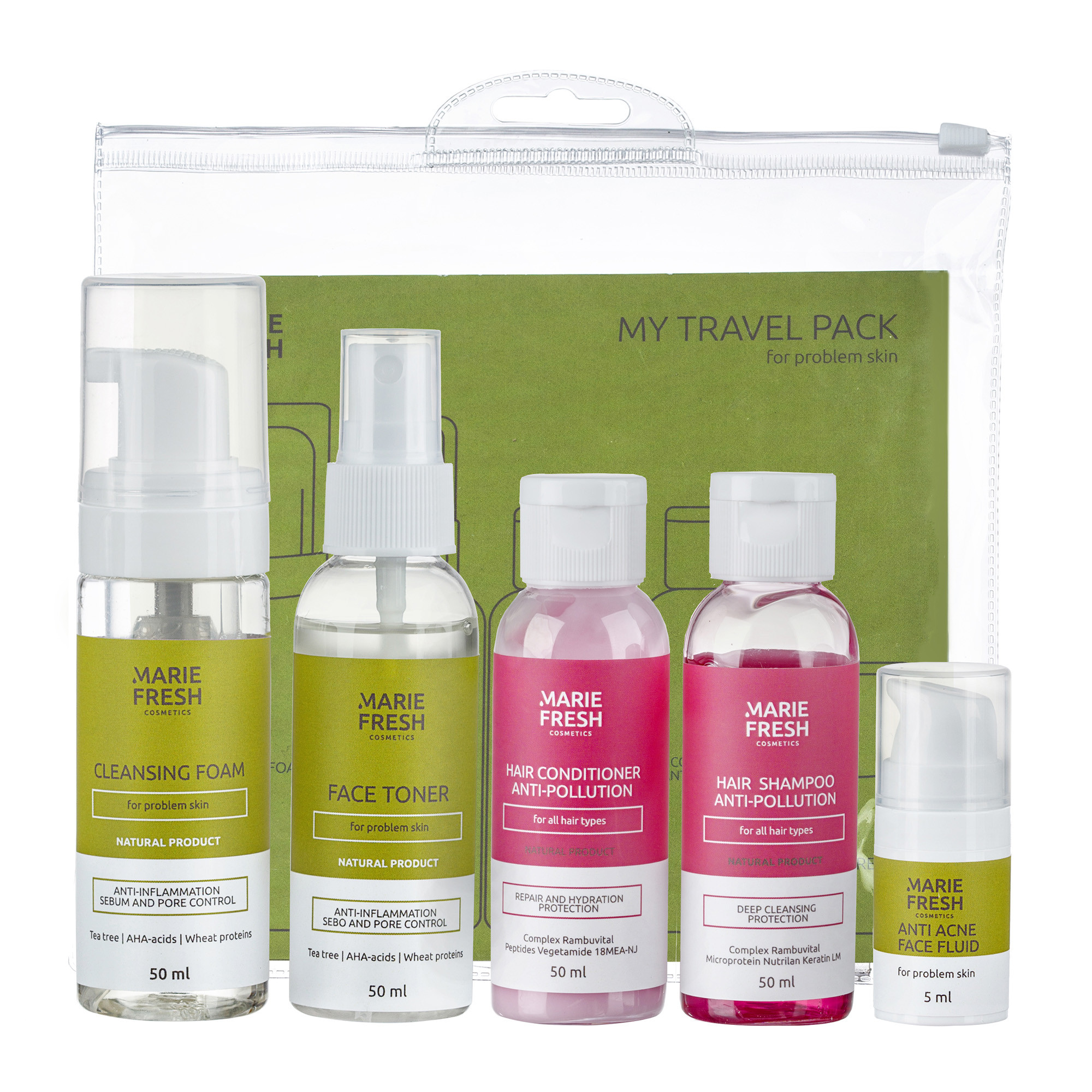 Marie Fresh Cosmetics Travel Set Дорожній набір для проблемної шкіри