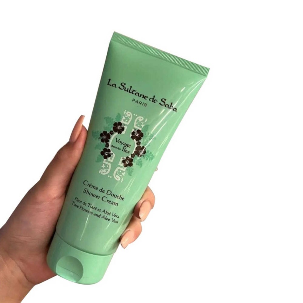 Крем-гель для душу Тіаре та Алое вера La Sultane De Saba Shower Cream Tiare Flowers And Aloe Vera