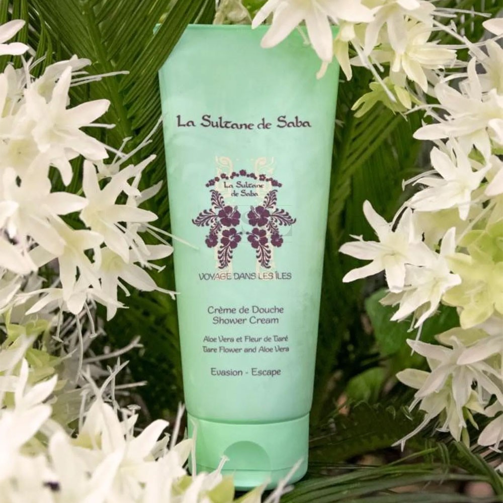 Крем-гель для душу Тіаре та Алое вера La Sultane De Saba Shower Cream Tiare Flowers And Aloe Vera