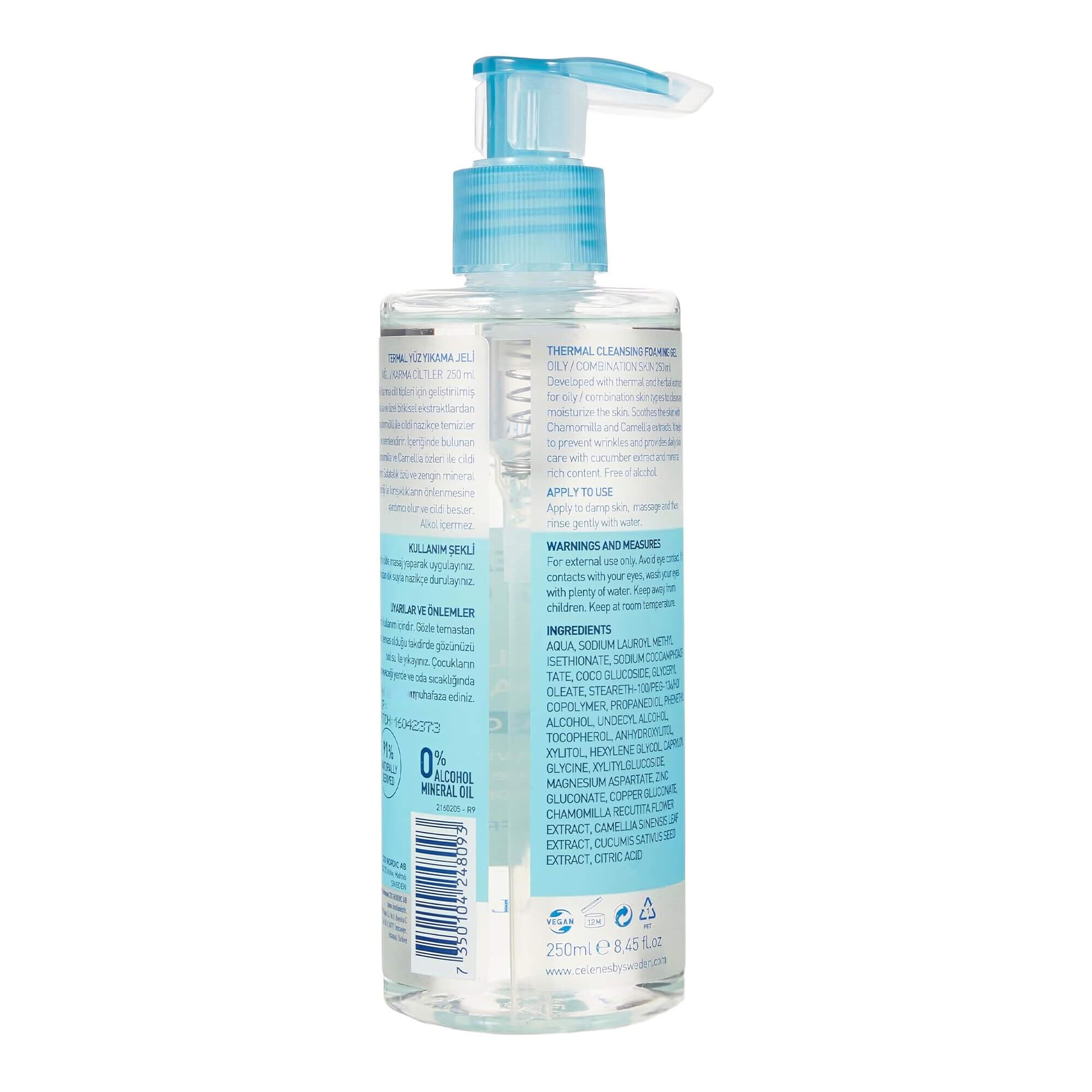celenes cleansing foaming gel