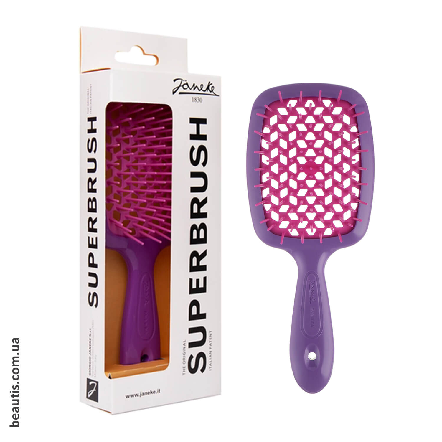 Гребінець фіолетовий Janeke Superbrush Standart Violet 