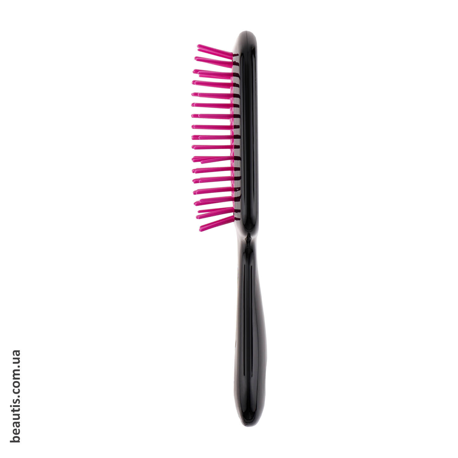 Маленький гребінець чорний з фуксією Janeke Superbrush Small Black Fuchsia 