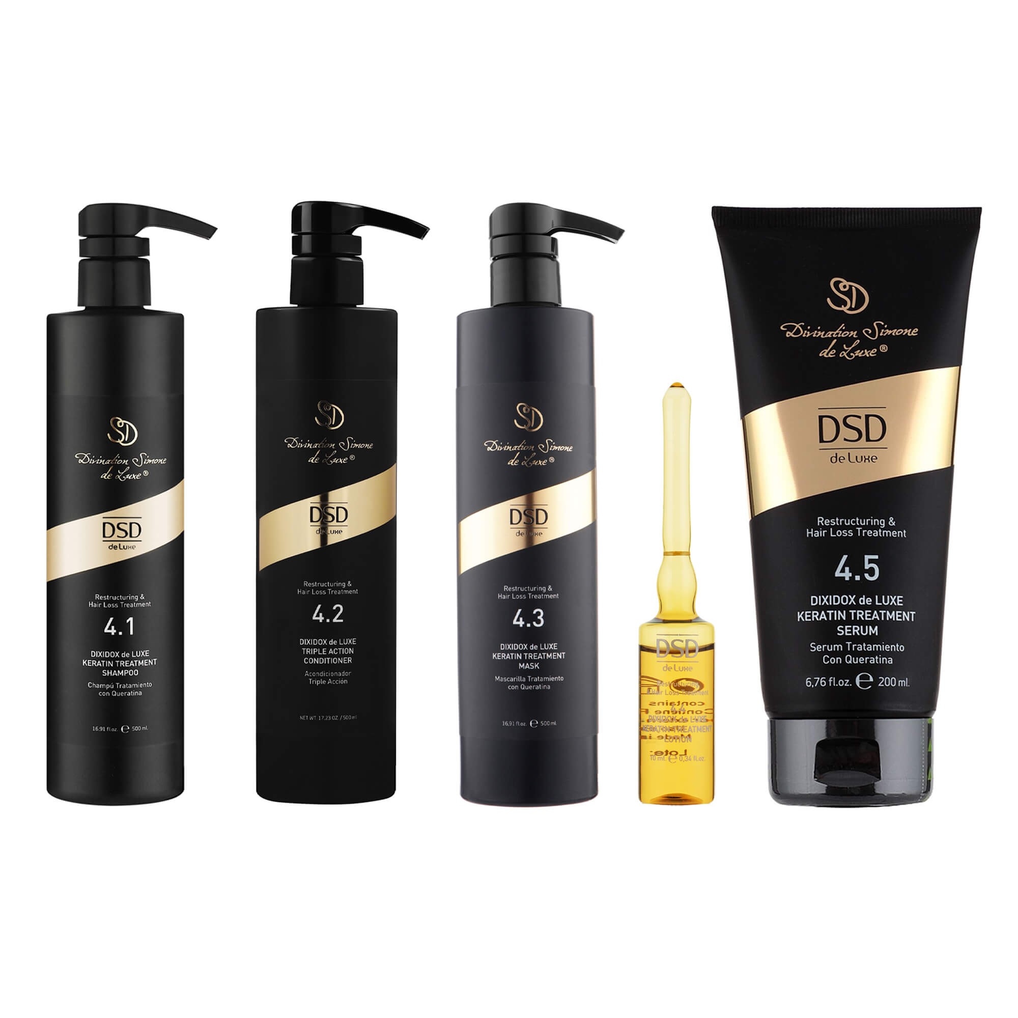 Набір Відновлення та зниження випадіння волосся DSD de Luxe Restructuring and Anti Hair Loss KIT