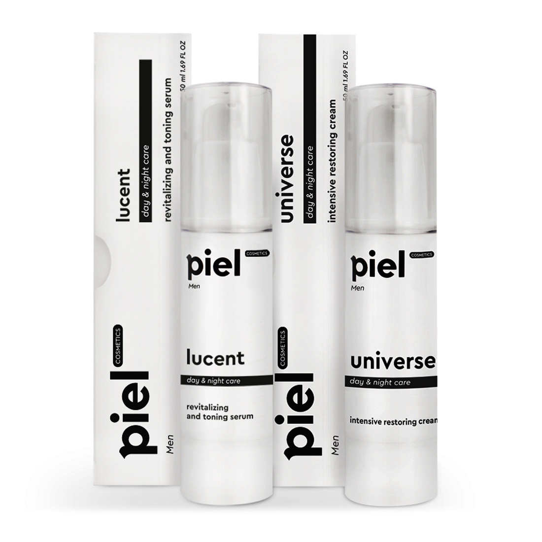 Piel Cosmetics Men's Set 4 - Комплекс: Догляд і захист для тьмяної шкіри