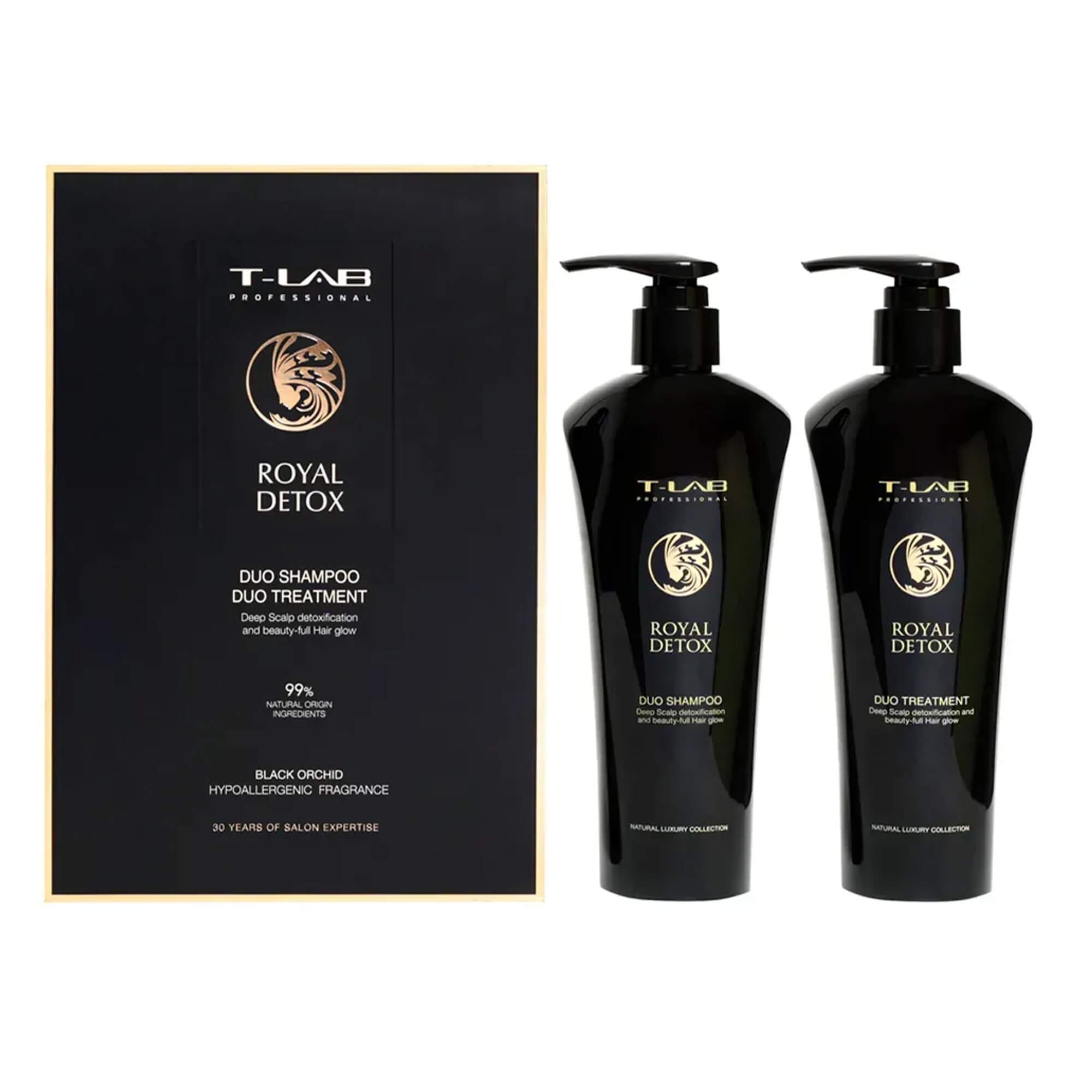 T-Lab Royal Detox Duo Shampoo and Duo Treatment Set цена