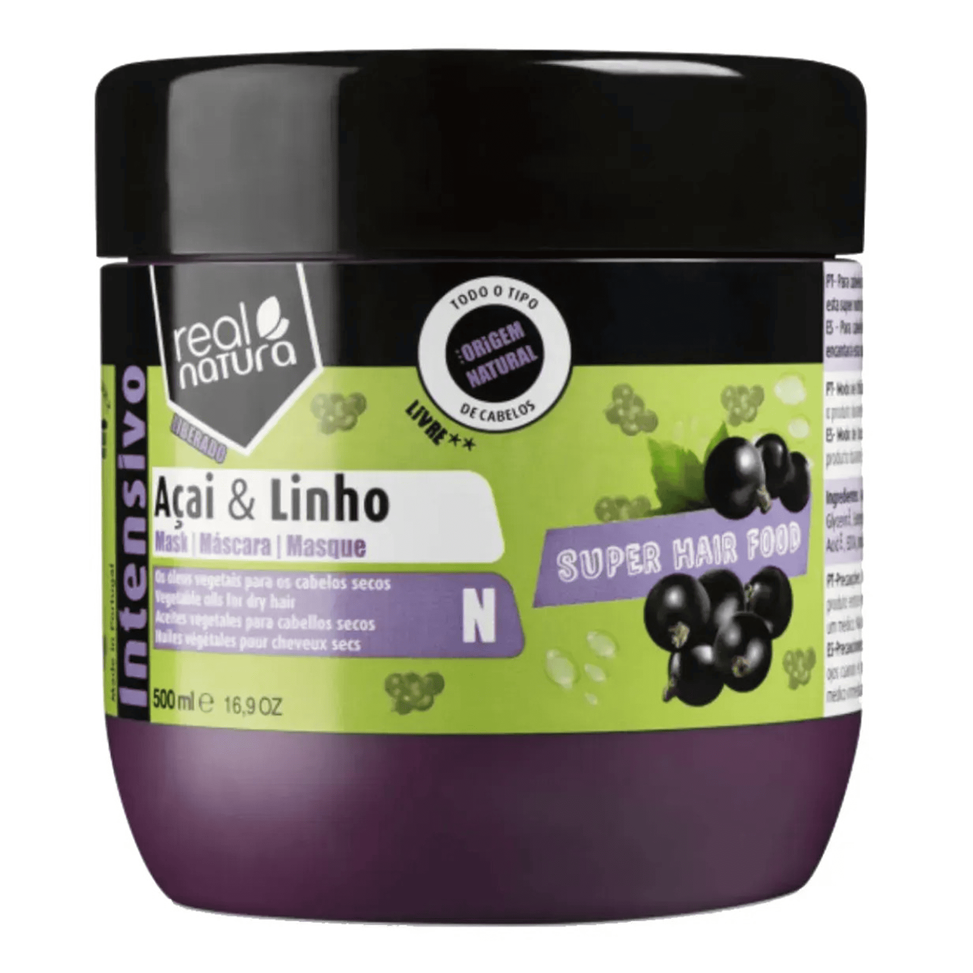 Real Natura Маска для сухого та кучерявого волосся