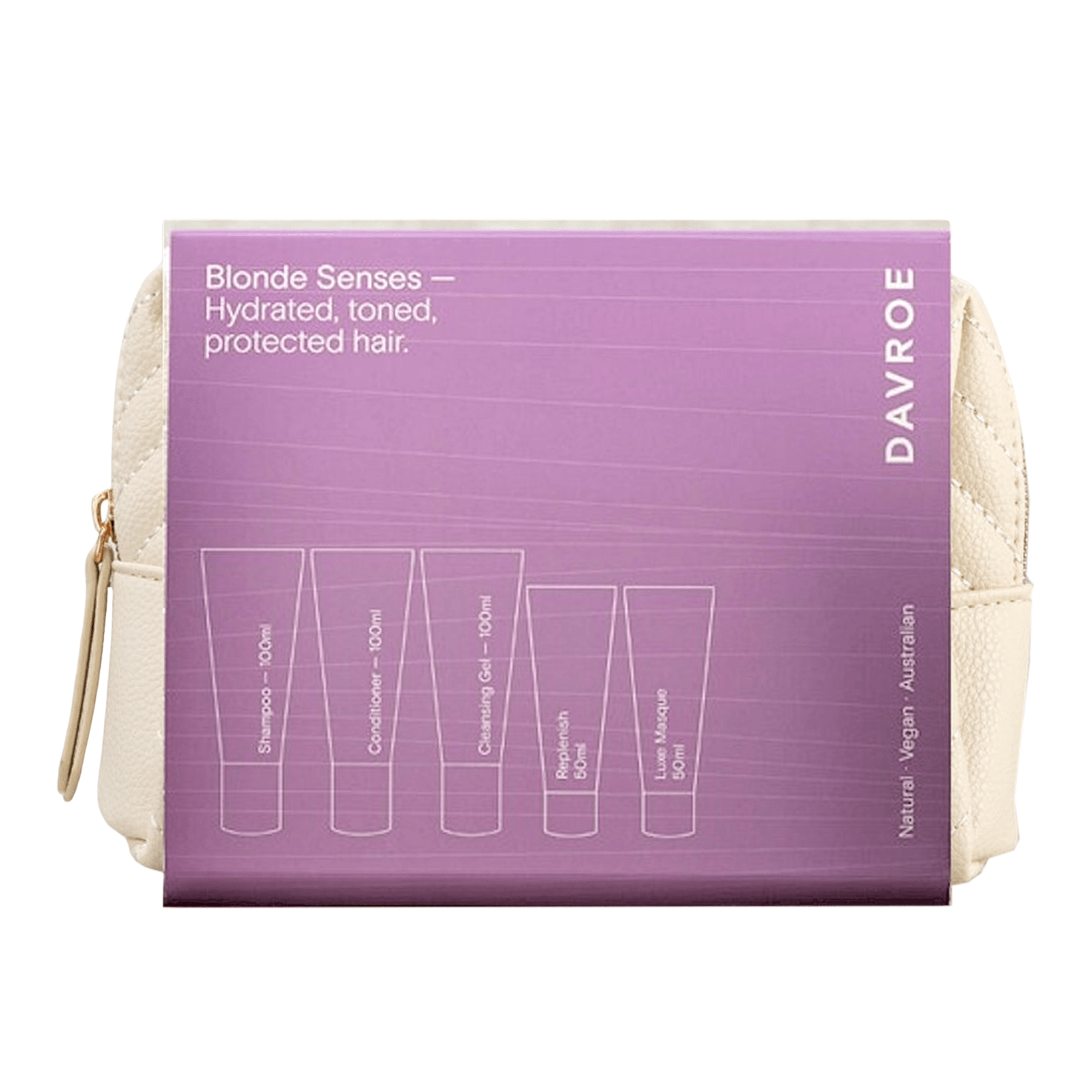 Рождественский тревел набор для блонда Davroe Christmas Blonde Senses Travel Pack