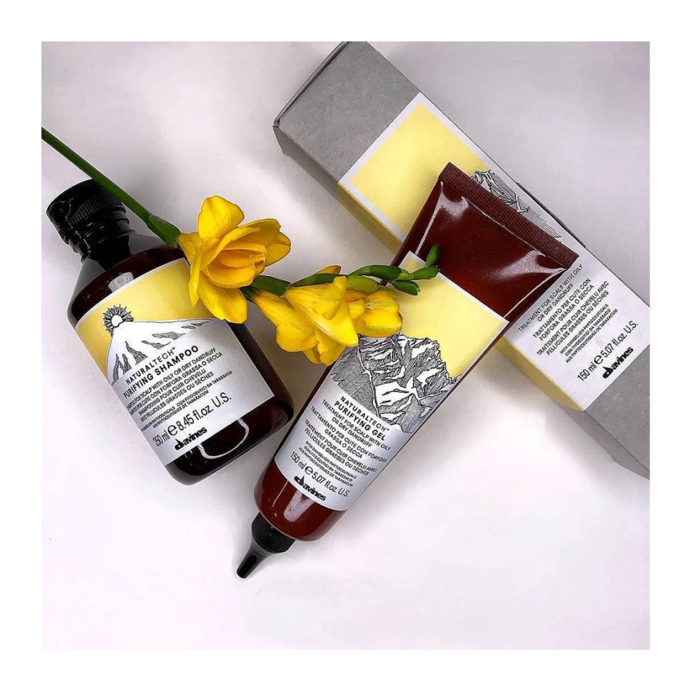 Очищающий гель против сухой или жирной перхоти Davines NT Purifying Gel