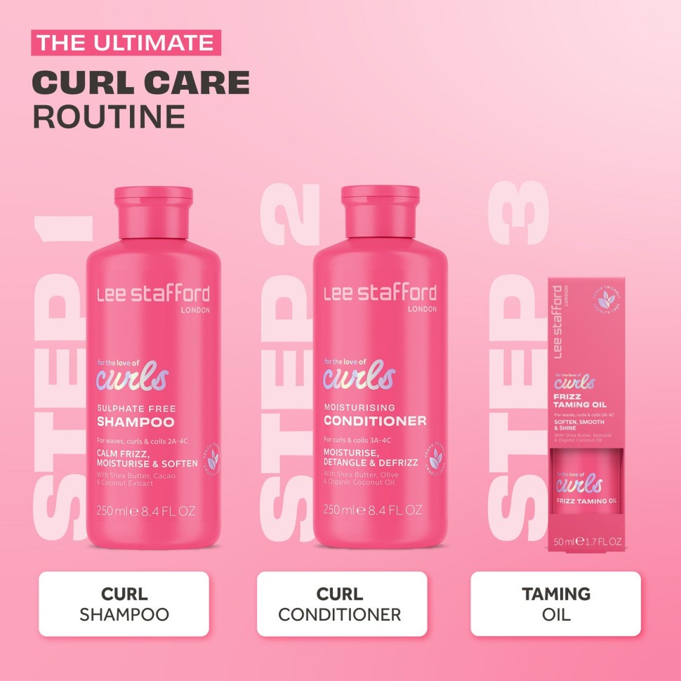 Масло для вьющихся волос Lee Stafford For The Love Of Curls Frizz Taming Oil