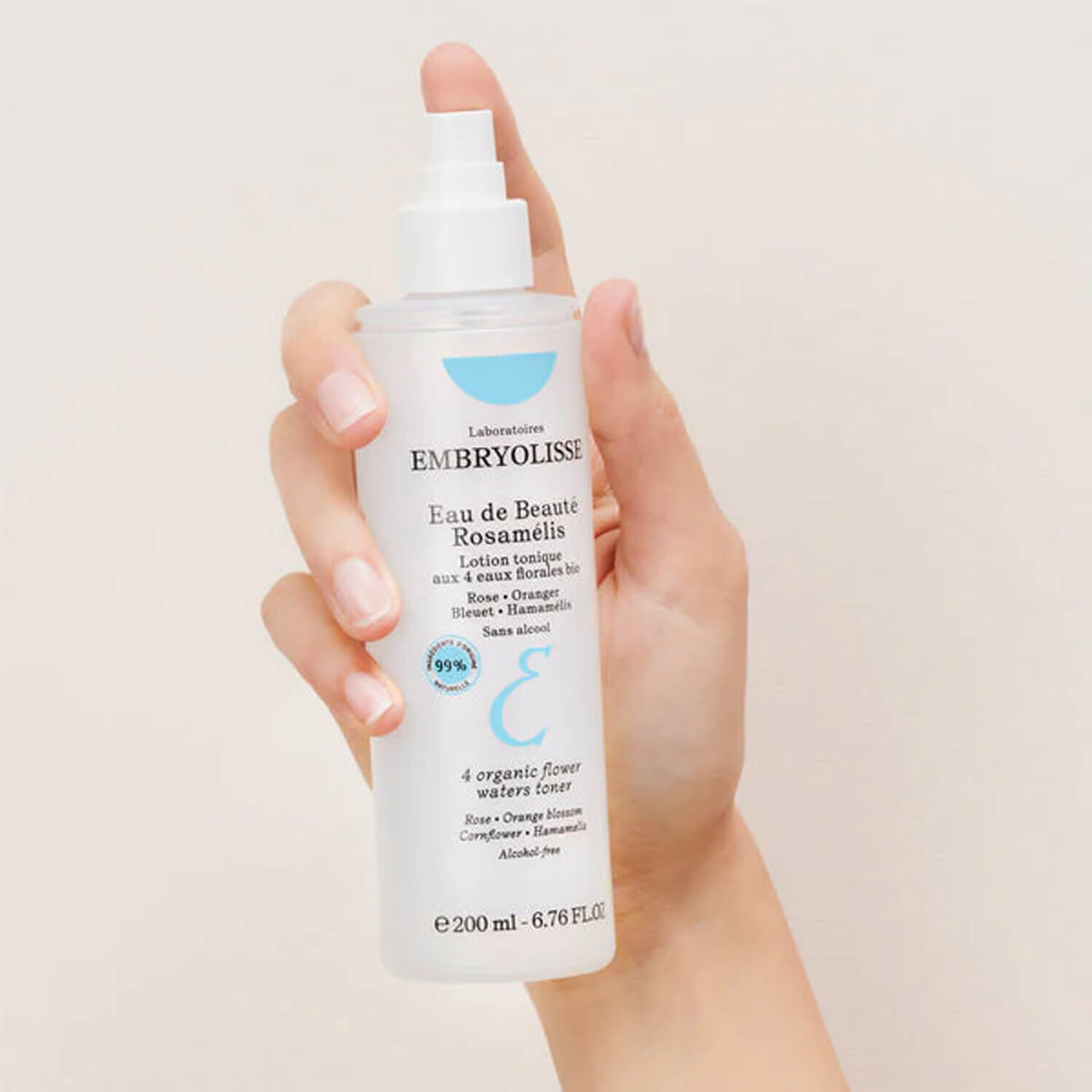 Цветочный тоник-спрей Embryolisse Eau De Beaute Rosamelis