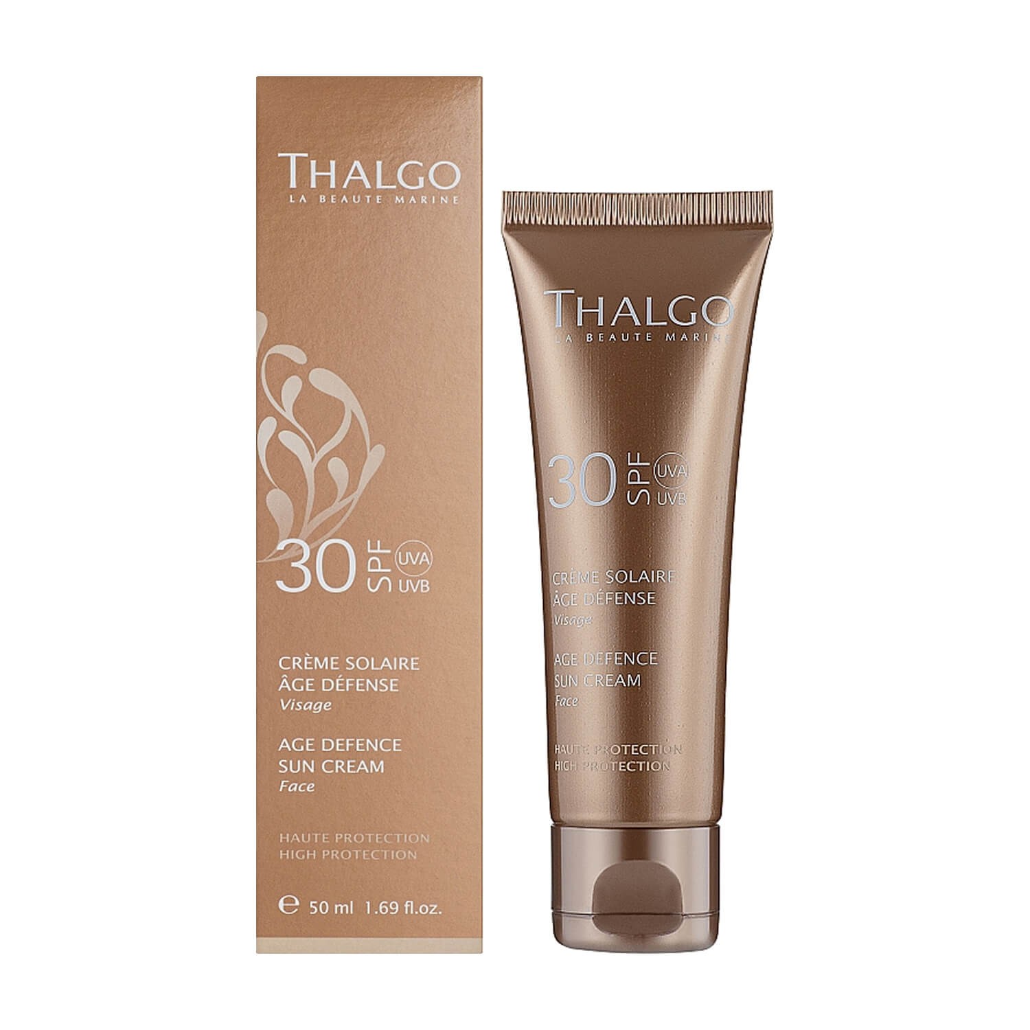 Антивозрастной солнцезащитный крем для лица Thalgo SPF 30+ Age Defence Sun Cream