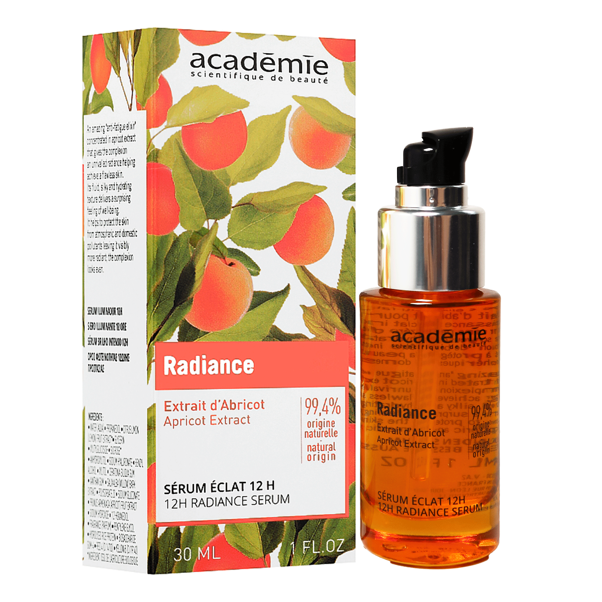 Academie Абрикосова сироватка Сяйво 12 годин