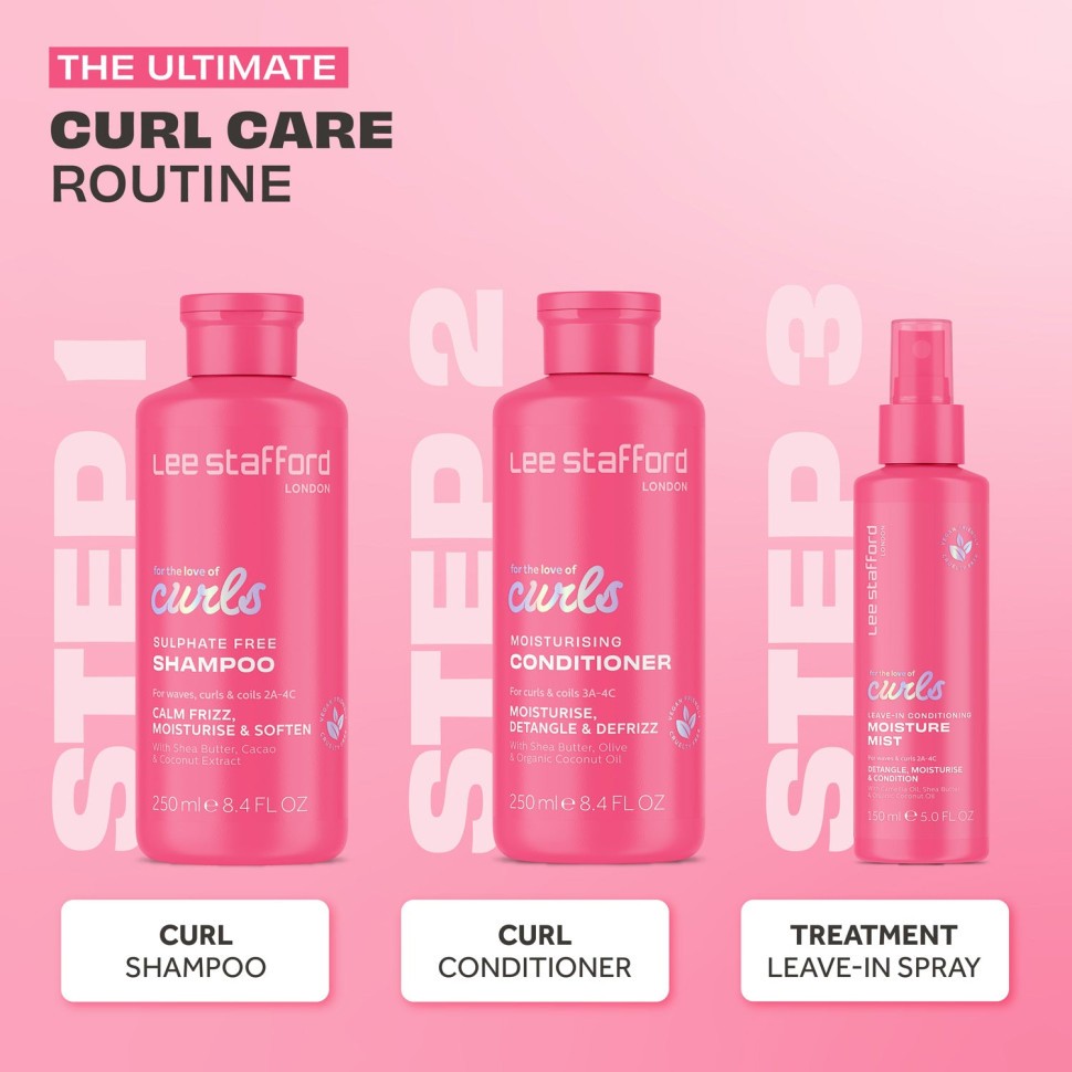 Увлажняющий спрей для вьющихся волос Lee Stafford For The Love Of Curls Leave-In Conditioning Moisture Mist