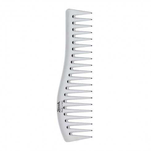 Расчёска Janeke 1830 Silver Wavy Comb For Gel