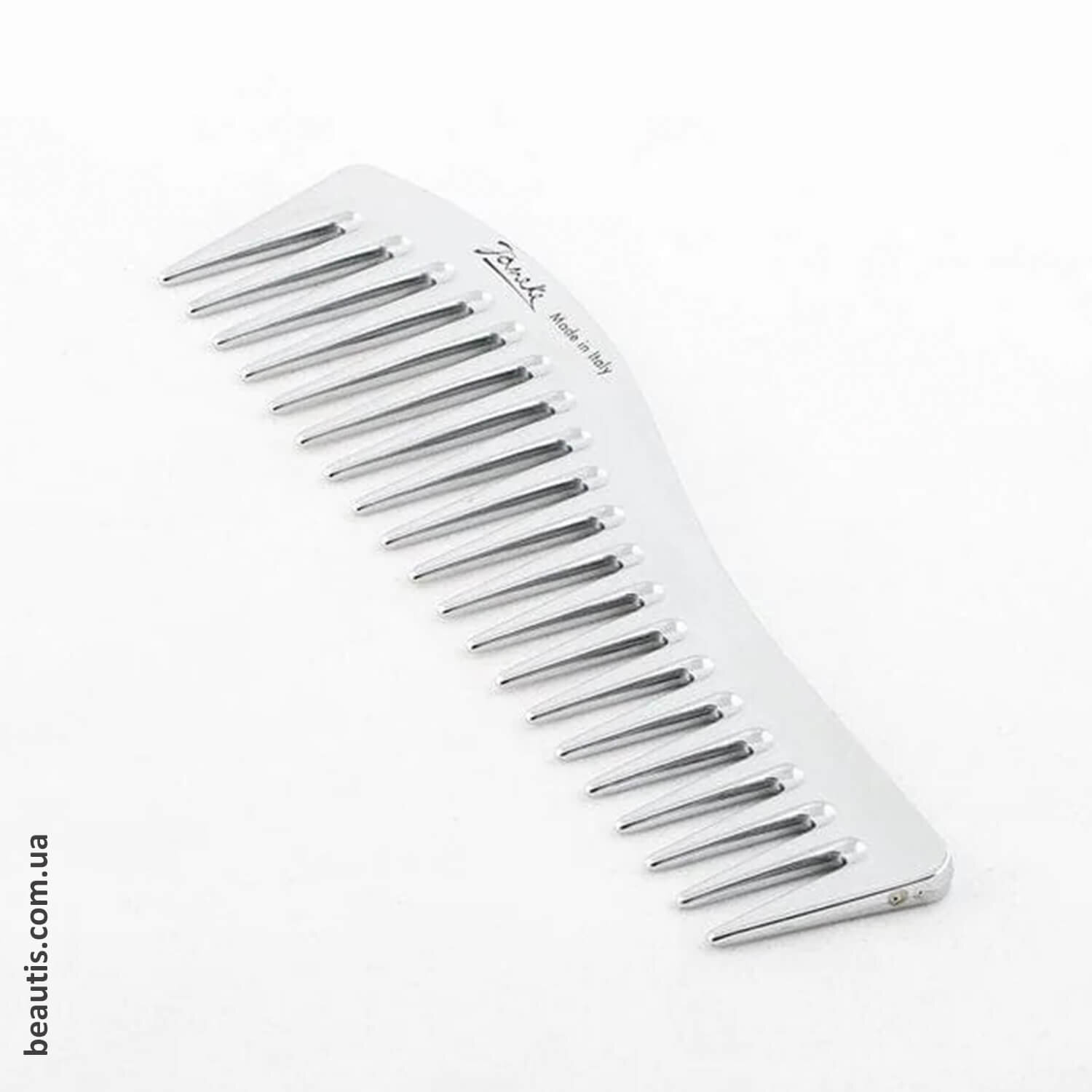 Срібний гребінець для волосся Janeke Silver Wavy Comb For Gel 