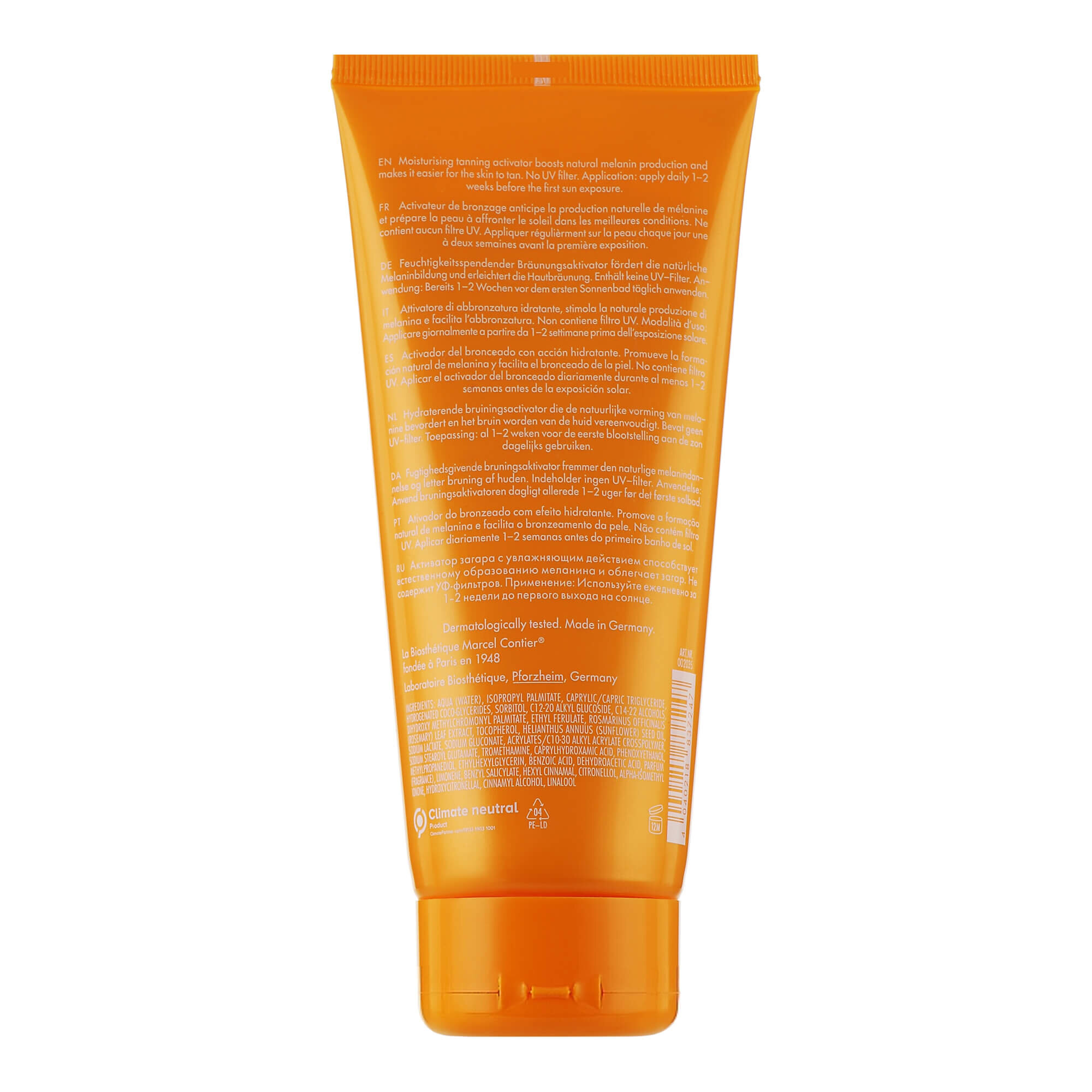 Активатор меланина с увлажняющим эффектом La Biosthetique Tan Activating Body Lotion