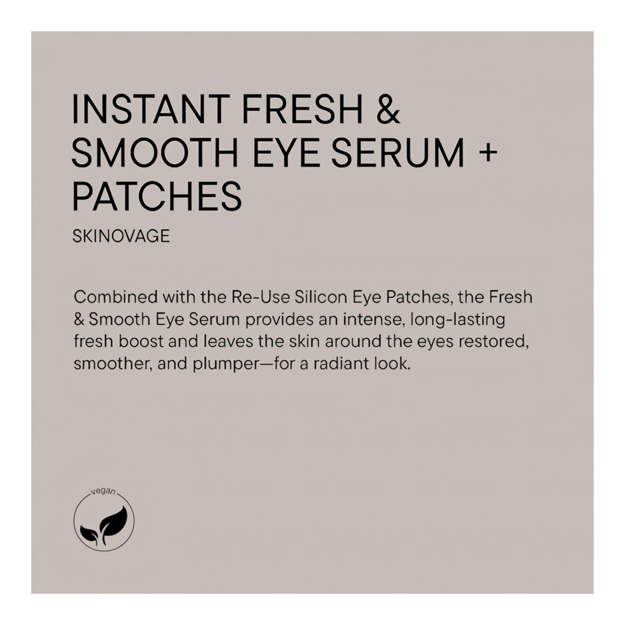 Babor Instant Fresh & Smooth Eye Serum + Patch украина
