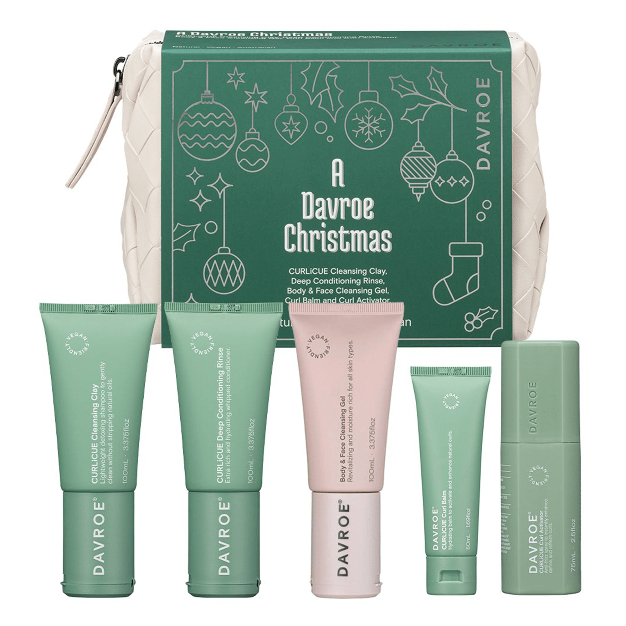 Davroe Рождественский тревел набор для вьющихся волос