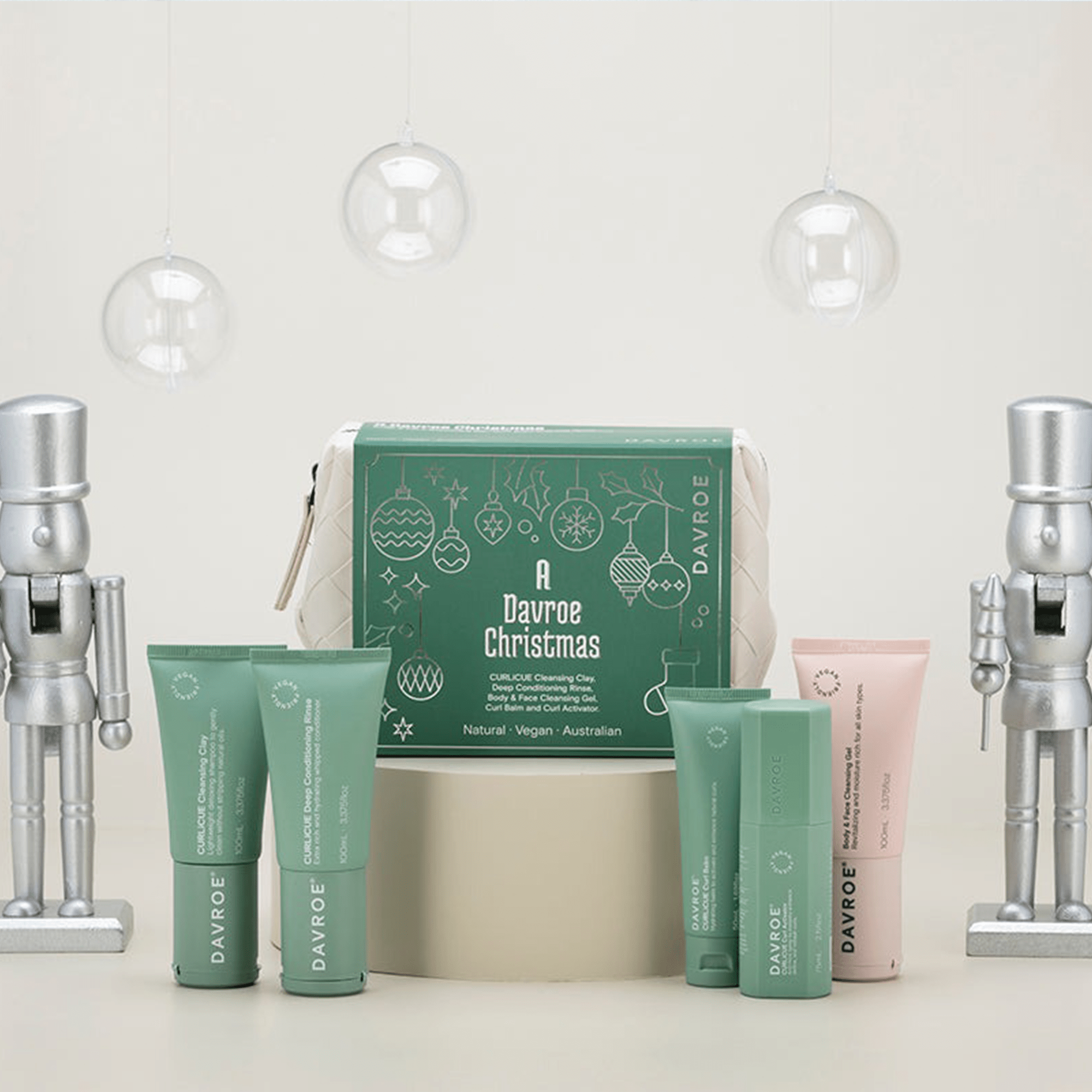 Рождественский тревел набор для вьющихся волос Davroe Christmas Curlicue Travel Pack