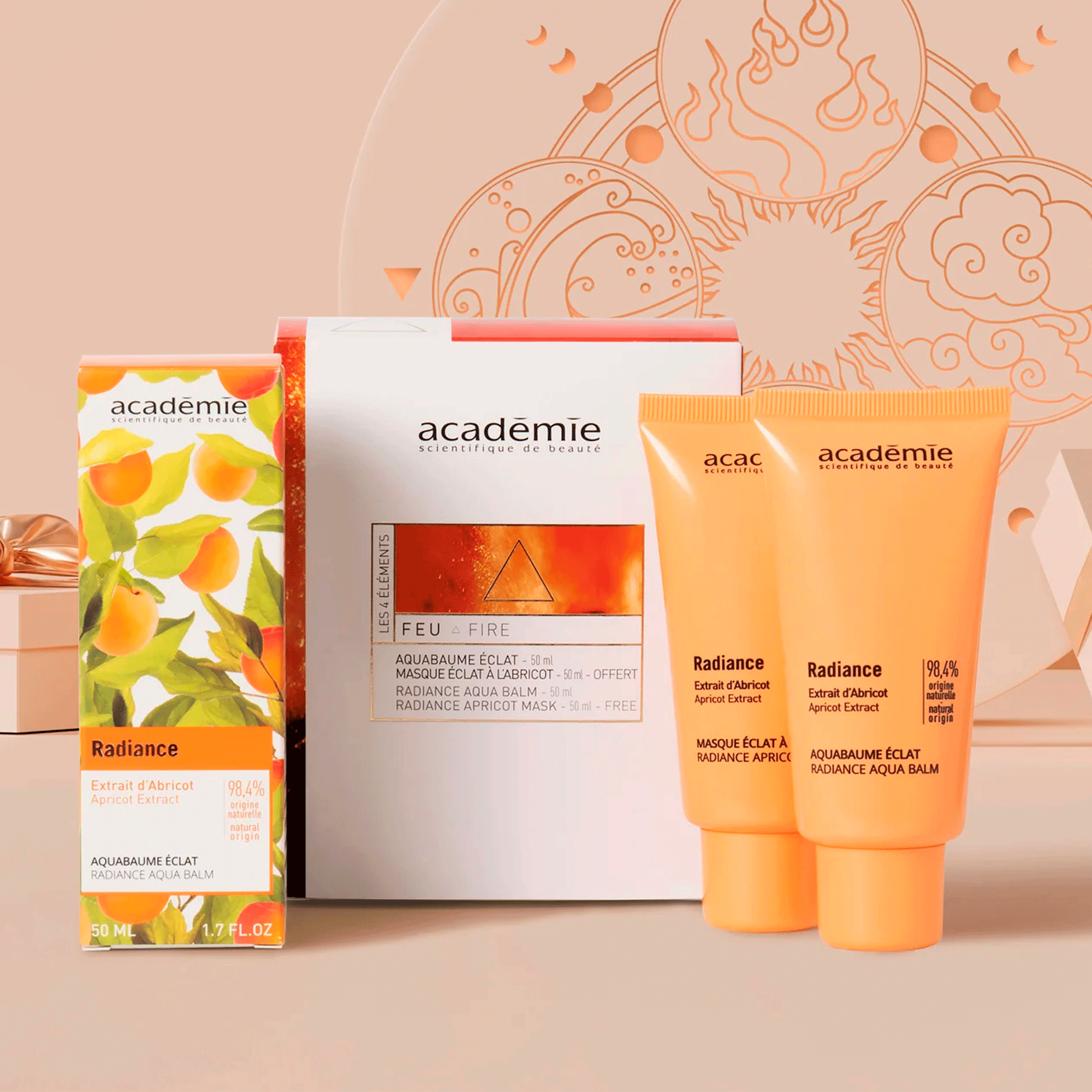 Абрикосовий Аквабальзам Сяйво Academie Visage Radiance Aqua Balm