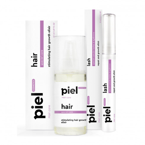 Комплекс для волос и ресниц "Восстановление и рост" Piel Cosmetics Recovery Set