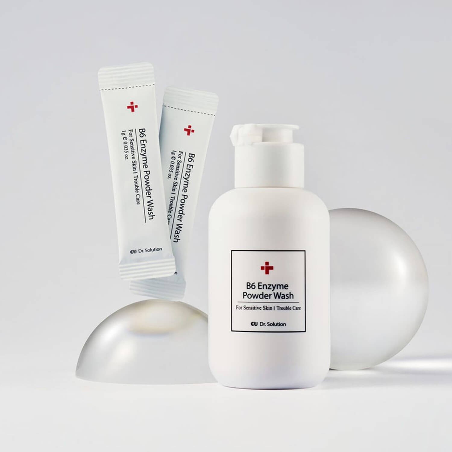 Ензимна пудра з піридоксином та каламіном у формі стику-саші CU Skin Dr.Solution B6 Enzyme Powder Wash Sachet 