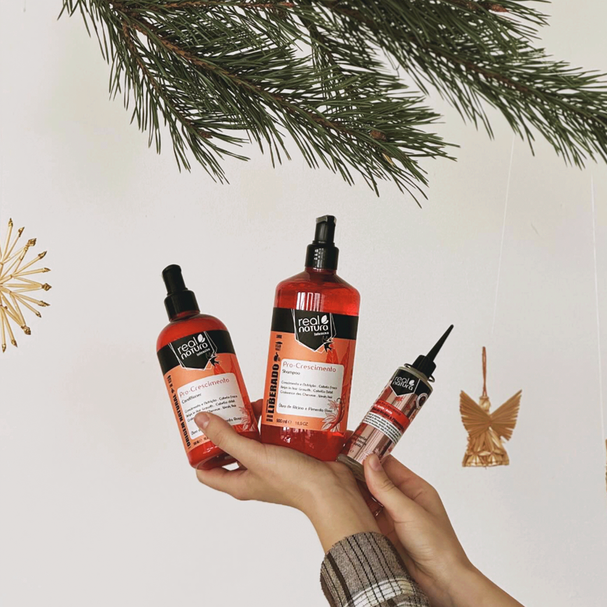 Кондиционер для восстановления и укрепления волос Real Natura Sem Sal Pro-Crescimento